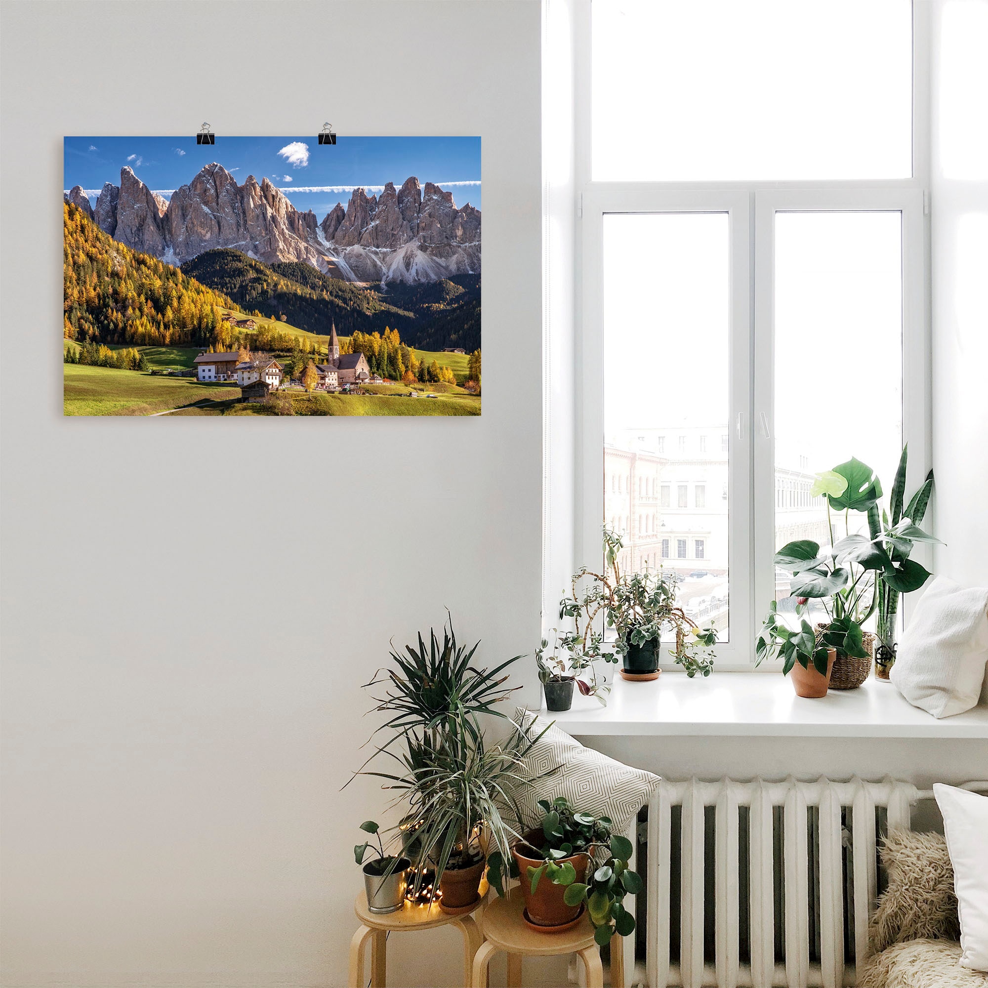 Artland Wandbild »Herbst in Südtirol«, Berge & Alpenbilder, (1 St.), als Leinwandbild, Poster in verschied. Grössen