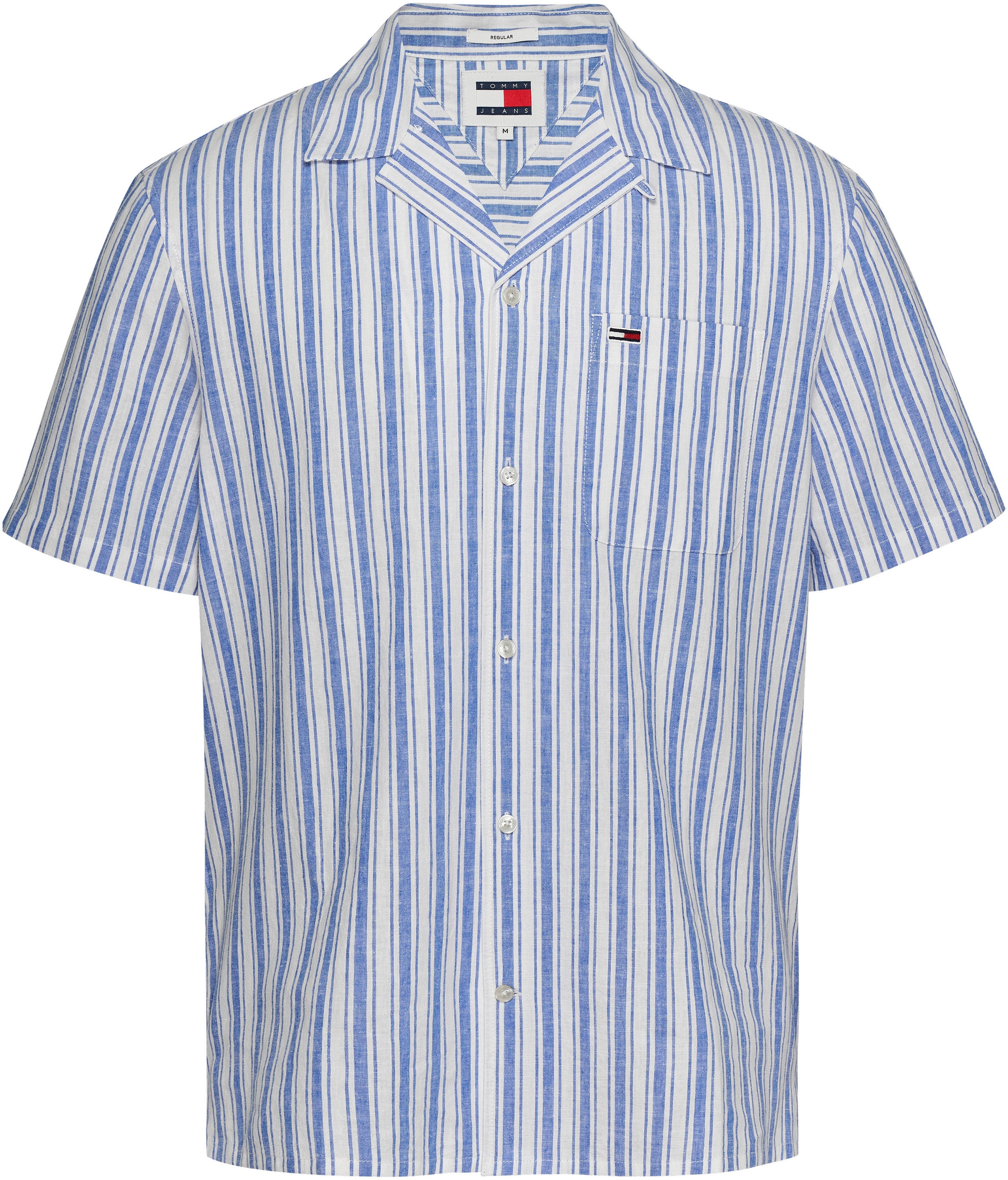 Tommy Jeans Kurzarmhemd »TJM STRIPE LINEN SS SHIRT EXT«