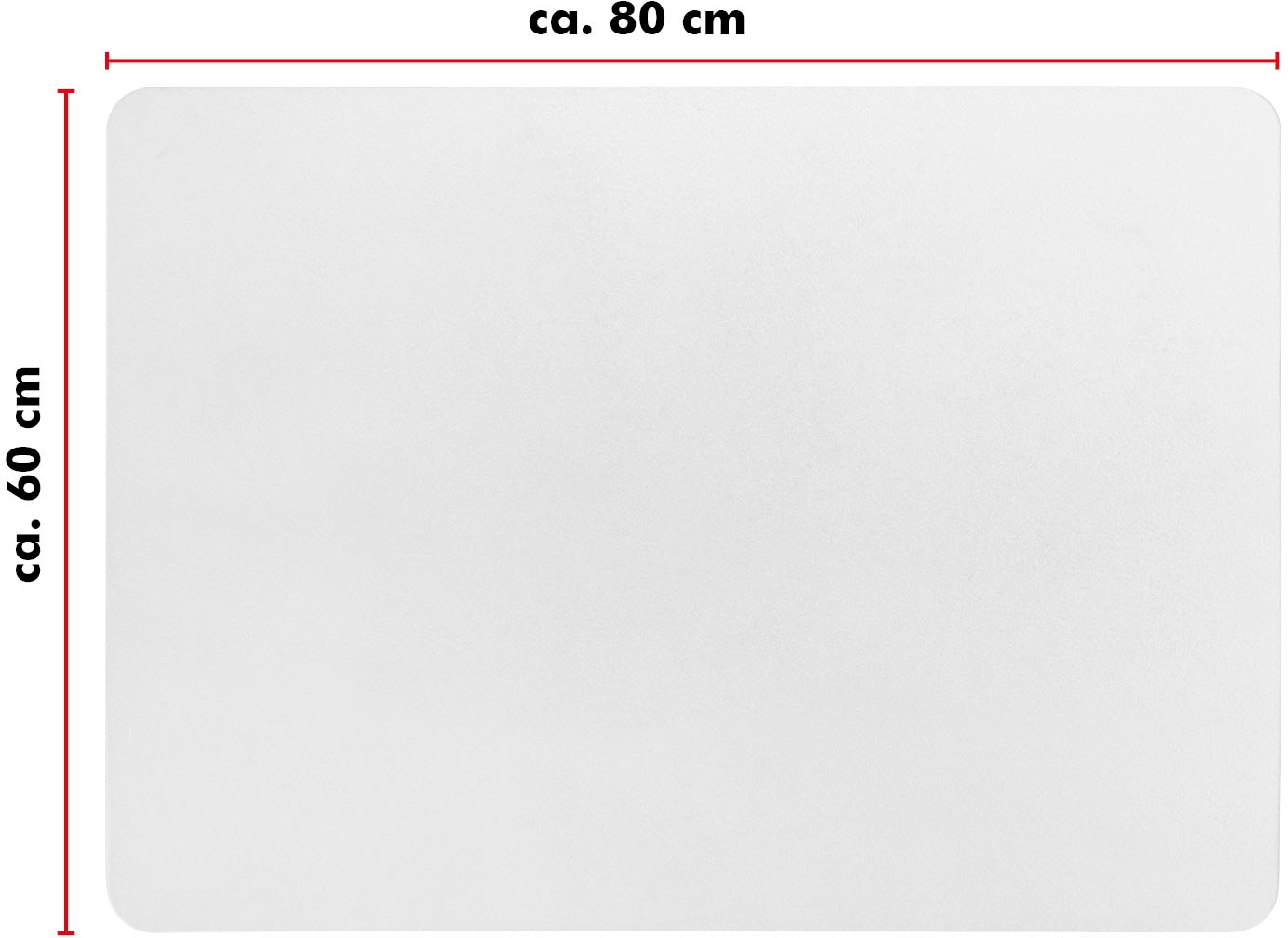Andiamo Bodenschutzmatte »Premium Bürostuhlmatte, Made in Swiss«, (1 St.), Bodenschutzplatte, robust & strapazierfähig für den täglichen Gebrauch