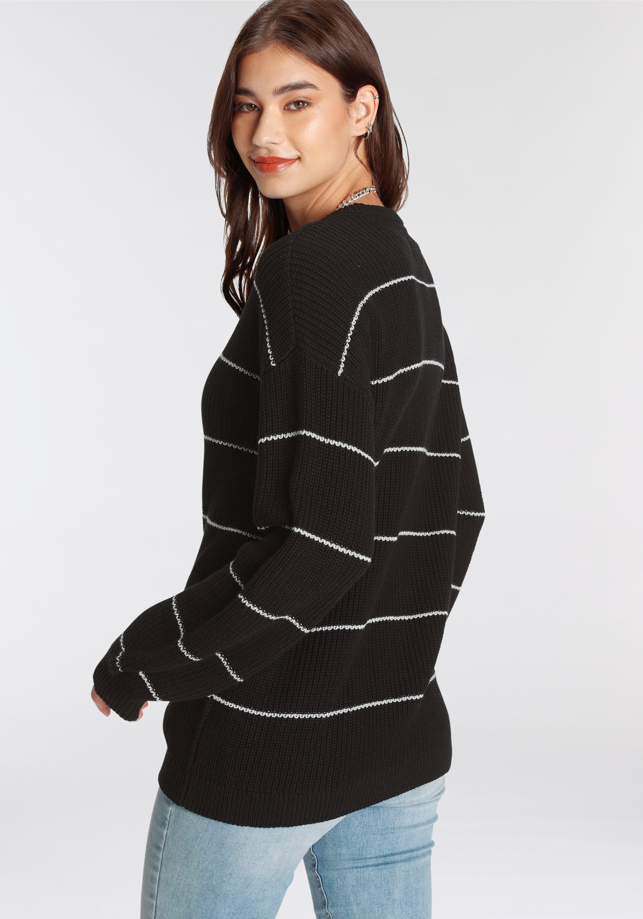 AJC Strickpullover, mit Streifen