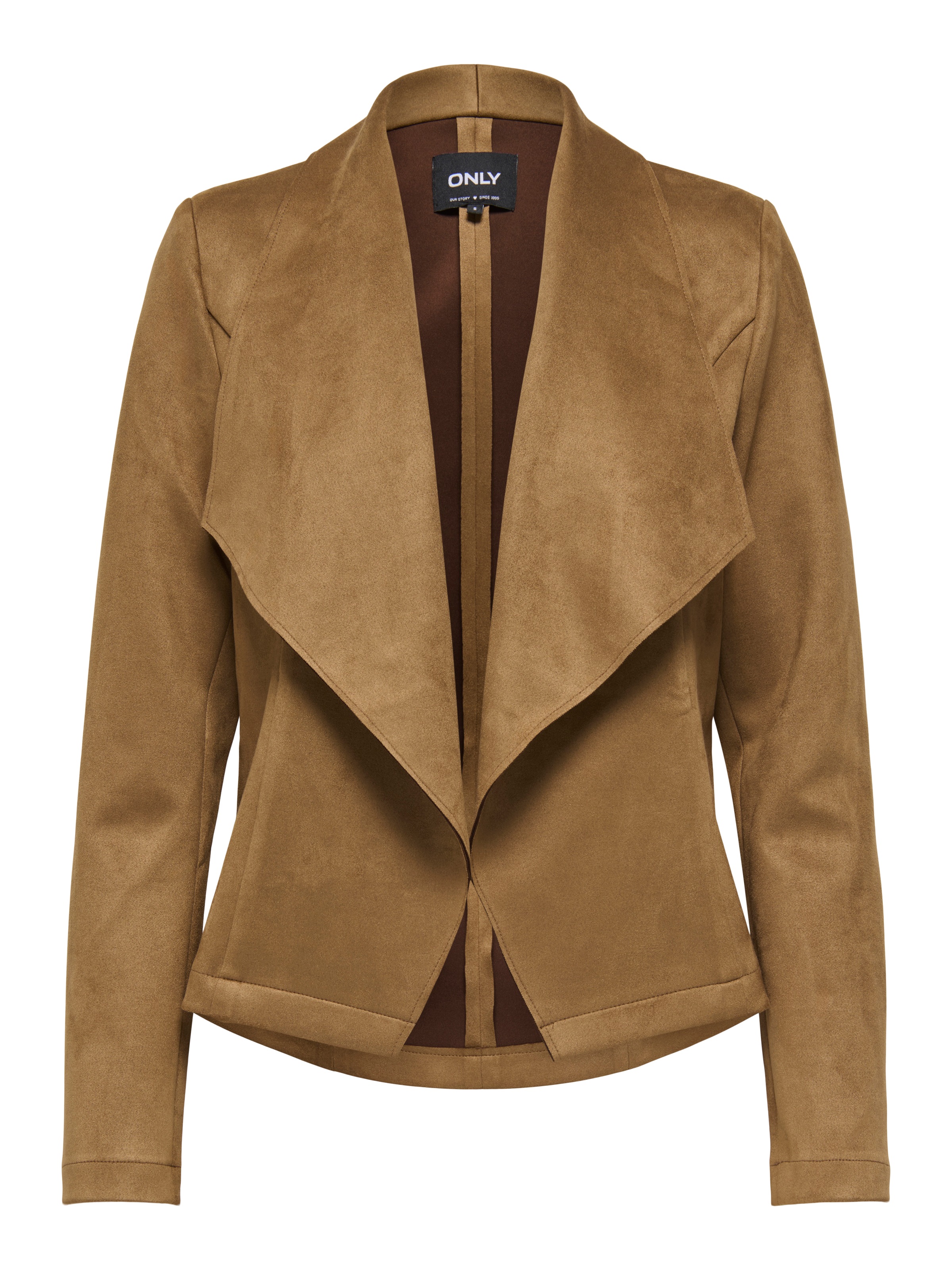 ONLY Kurzjacke »ONLJOLINE FAUX SUEDE DRAPY JACKET OTW«, in Wildleder Optik