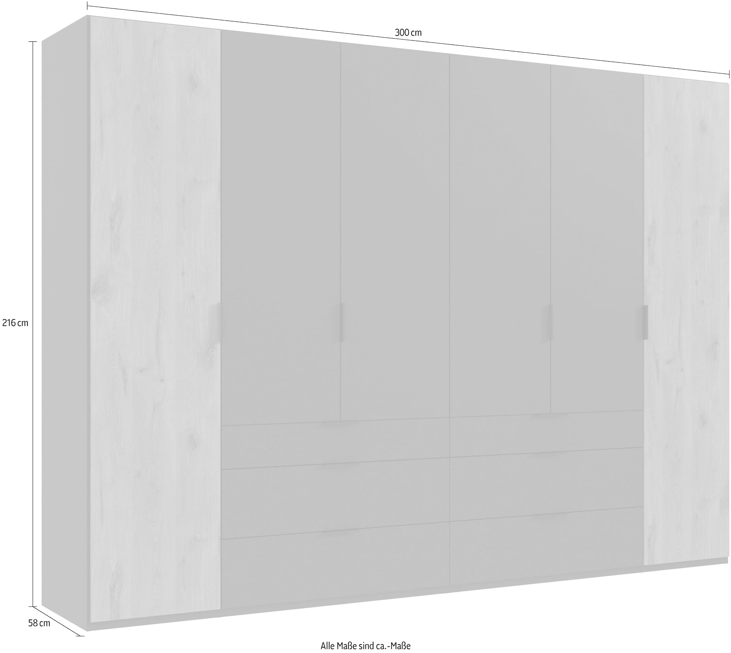 Wimex Drehtürenschrank »Burgos by fresh to go«, mit extra grossen Schubladen
