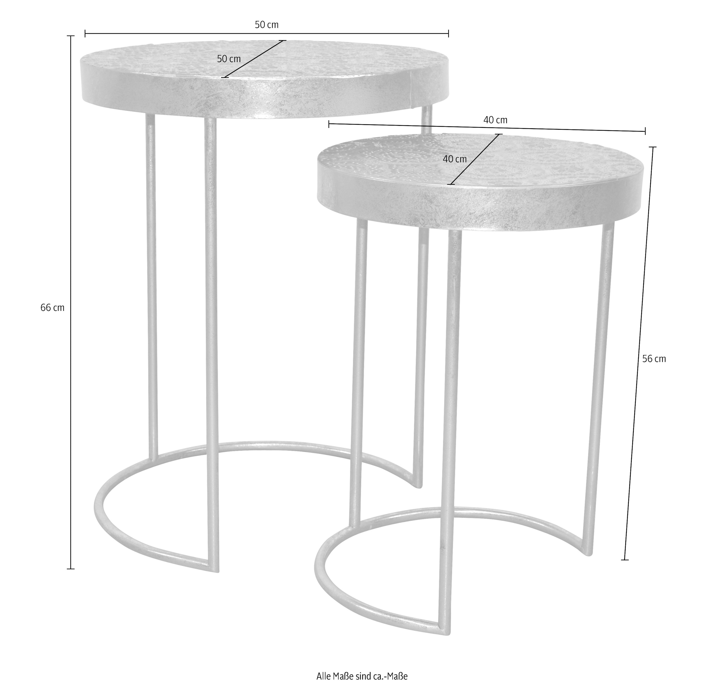 INOSIGN Beistelltisch, (Set, 2 St., 2er-Set)
