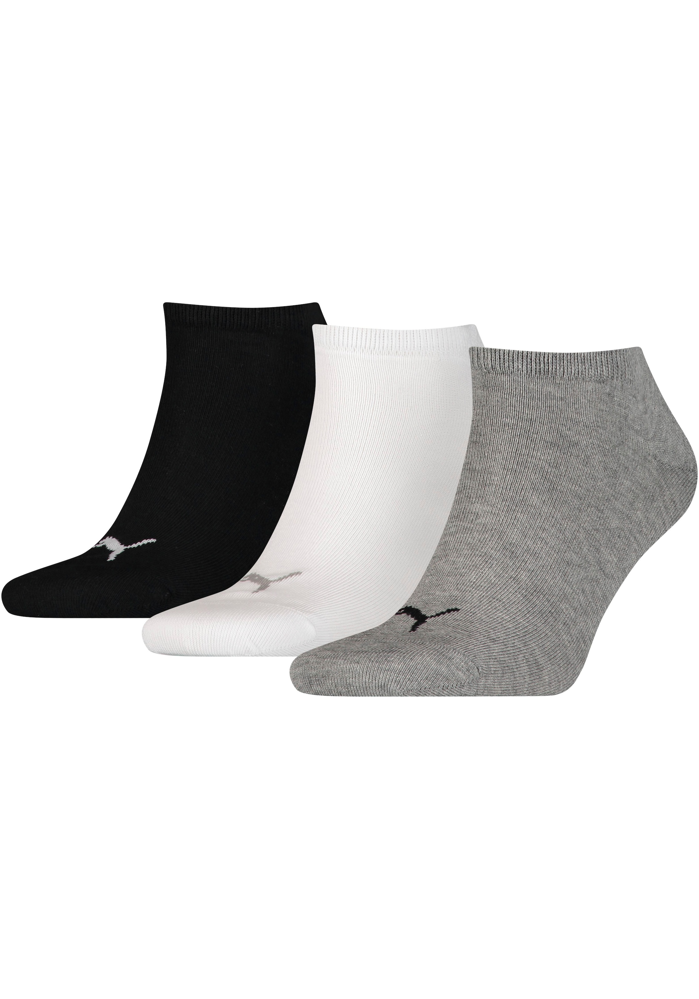PUMA Sneakersocken "PUMA UNISEX SNEAKER PLAIN 3P" Packung, 3 Paar, mit kleinem Logo