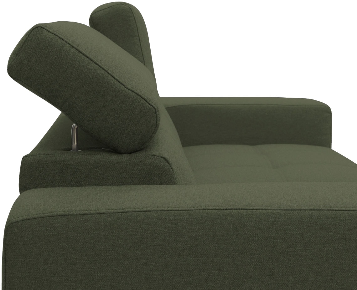 DOMO collection 2-Sitzer »Trento, mit Kufenfuss oder Einzelfuss«, wahlweise mit Kopfteilverstellung und in zwei Grössen erhältlich