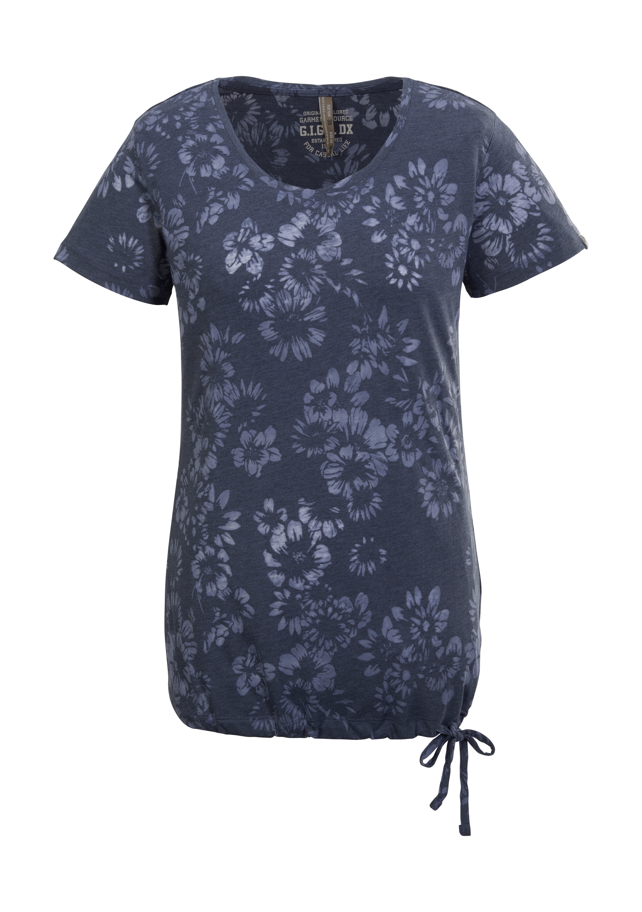 G.I.G.A. DX by killtec T-Shirt »GS 44 WMN TSHRT« Leichtes Damen T-Shirt mit floralem Print und verstellbarem Saum