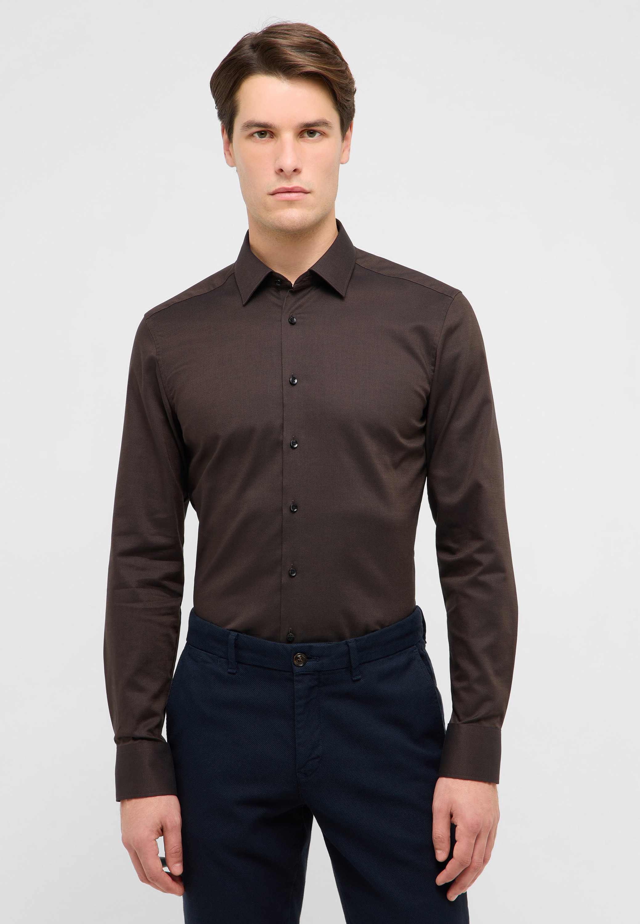 Eterna Langarmhemd "SLIM FIT" NON IRON (bügelfrei)