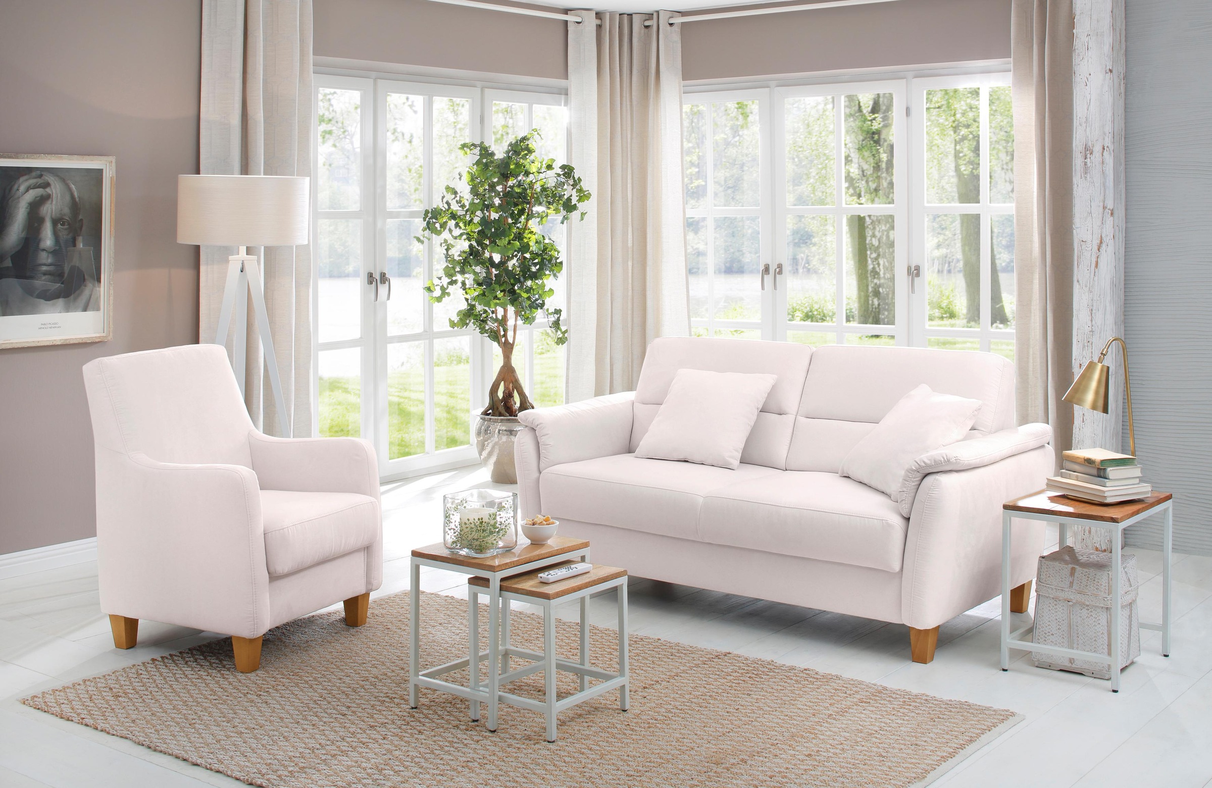 Home affaire Sessel "Palmera, B: 70 cm" mit Federkern