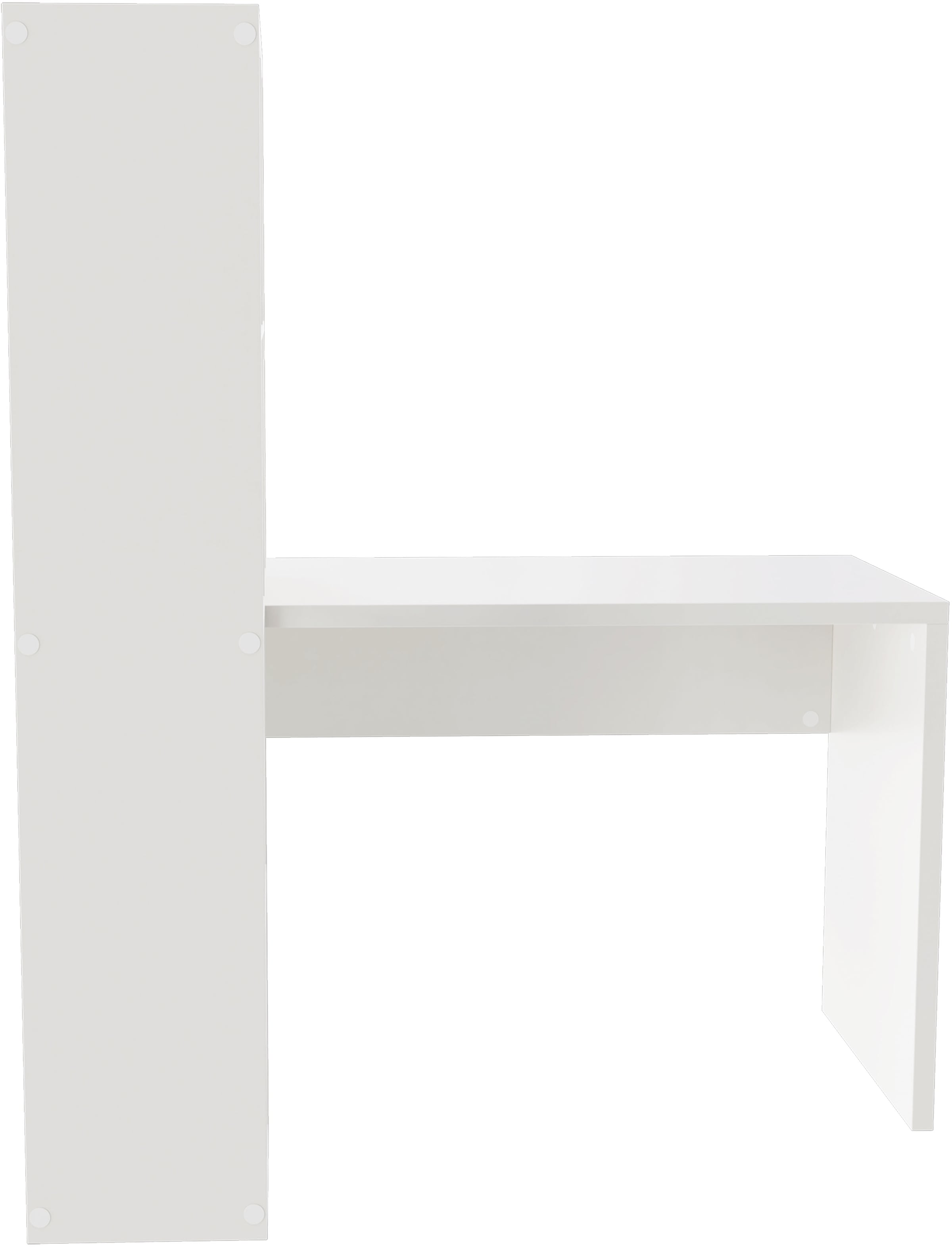INOSIGN Regal-Schreibtisch »Triest, Computertisch mit Raumtrenner, Breite 156 cm«, Regalelement flexibel montierbar, 6 Fächer, Tischbreite 120 cm