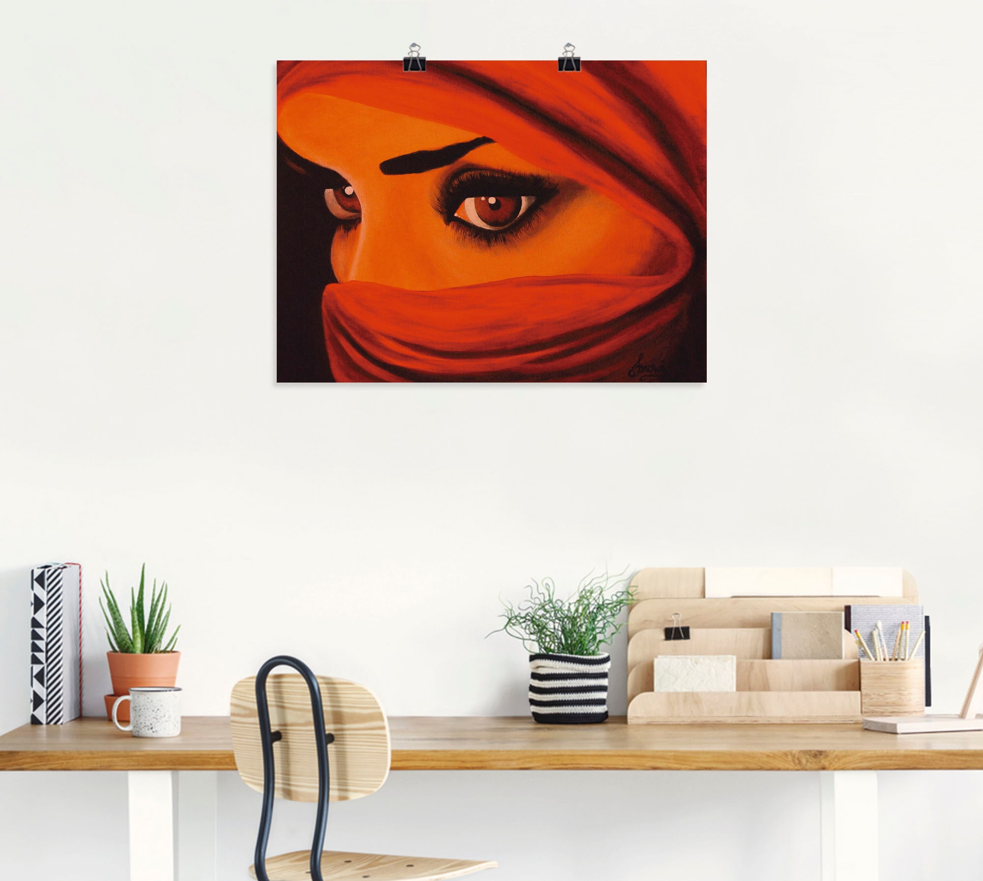 Artland Wandbild »Tuareg-Die von Gott Verlassene«, Frau, (1 St.), als Leinwandbild, Poster in verschied. Grössen