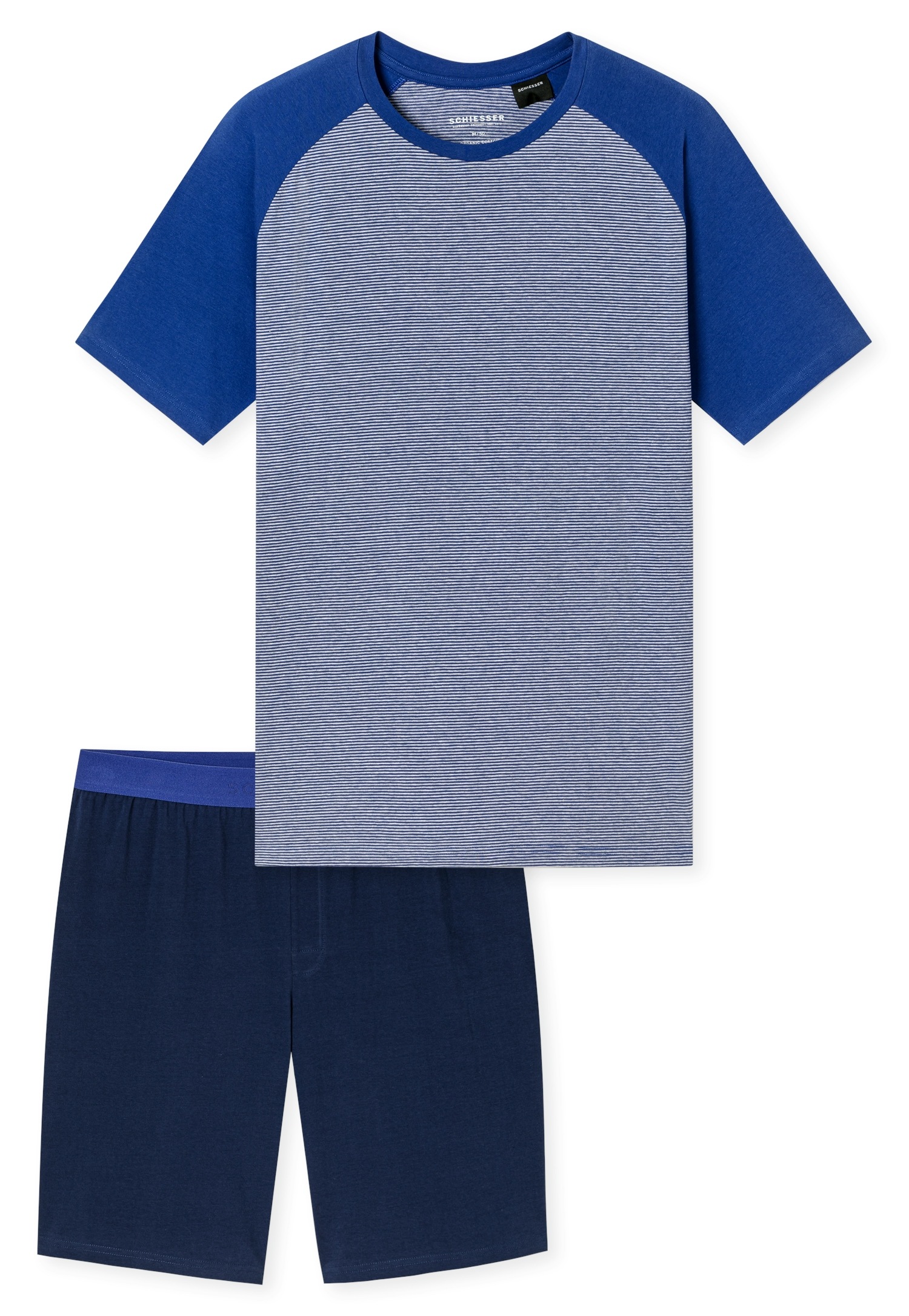 Schiesser Shorty "95/5 Nightwear" 2 mit Rundhalsausschnitt, Kurzarm, in Single-Jersey Qualität