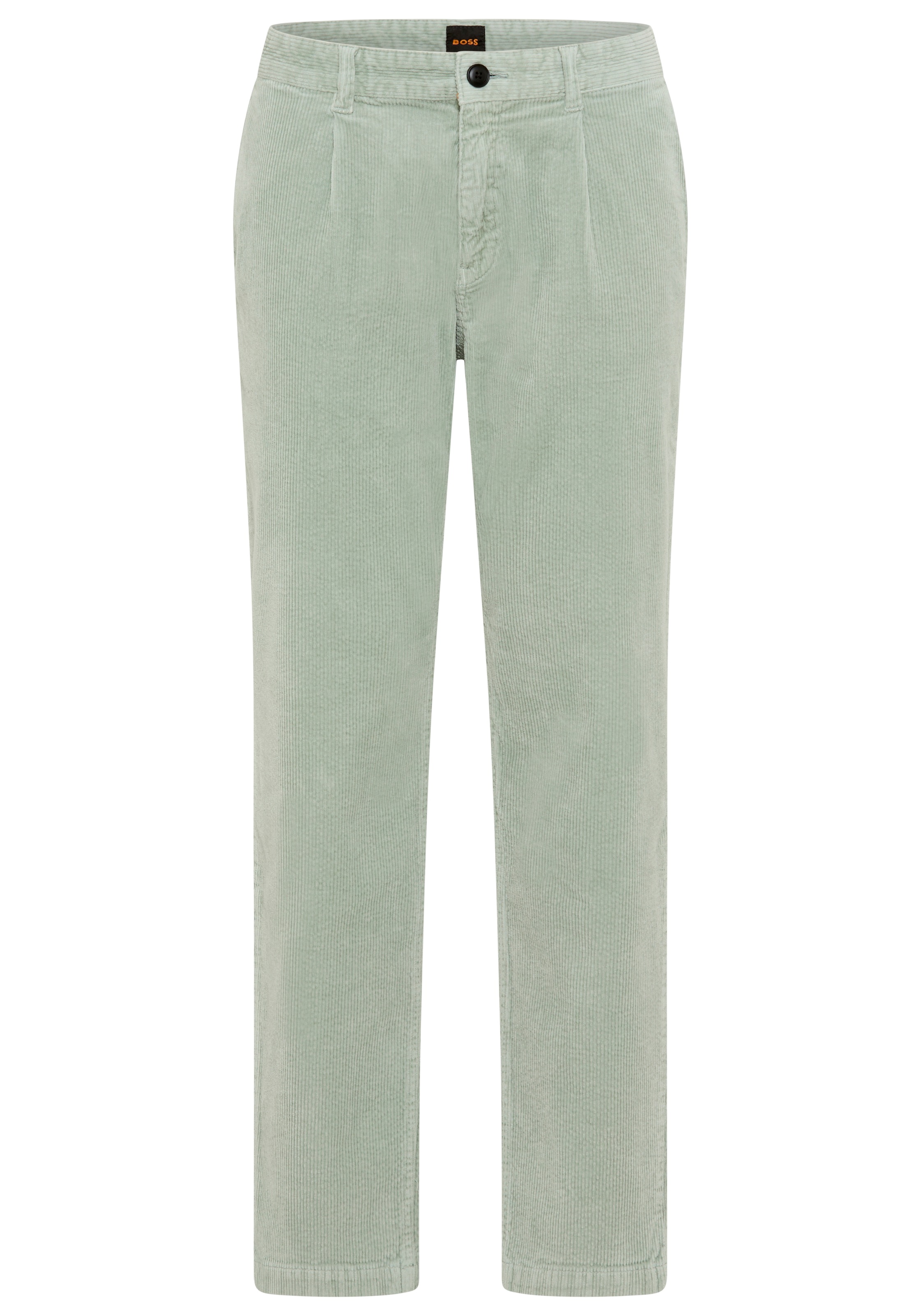 BOSS ORANGE Cordhose »Pleated« tapered fit, Feincord-Qualität, Bundfalte