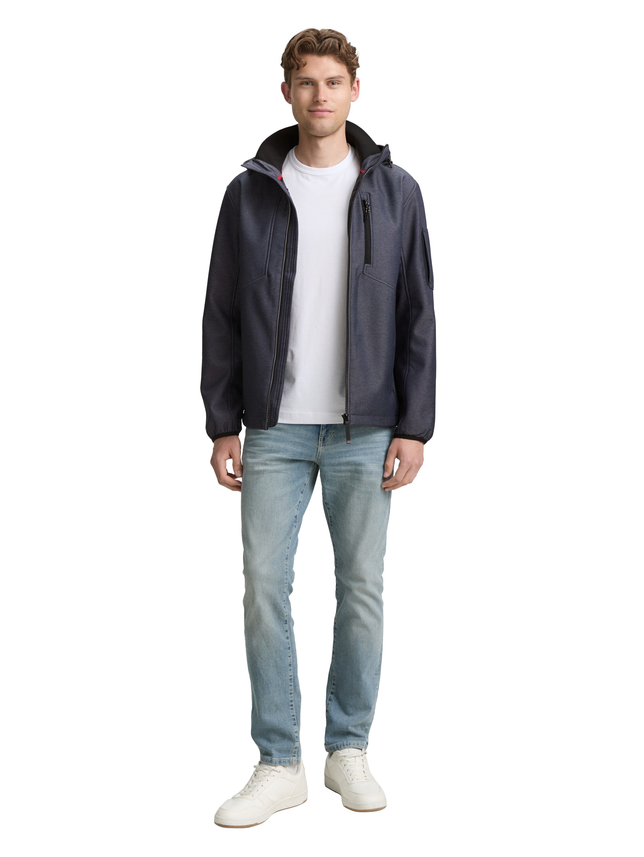TOM TAILOR Softshelljacke, mit Kapuze, mit Kapuze