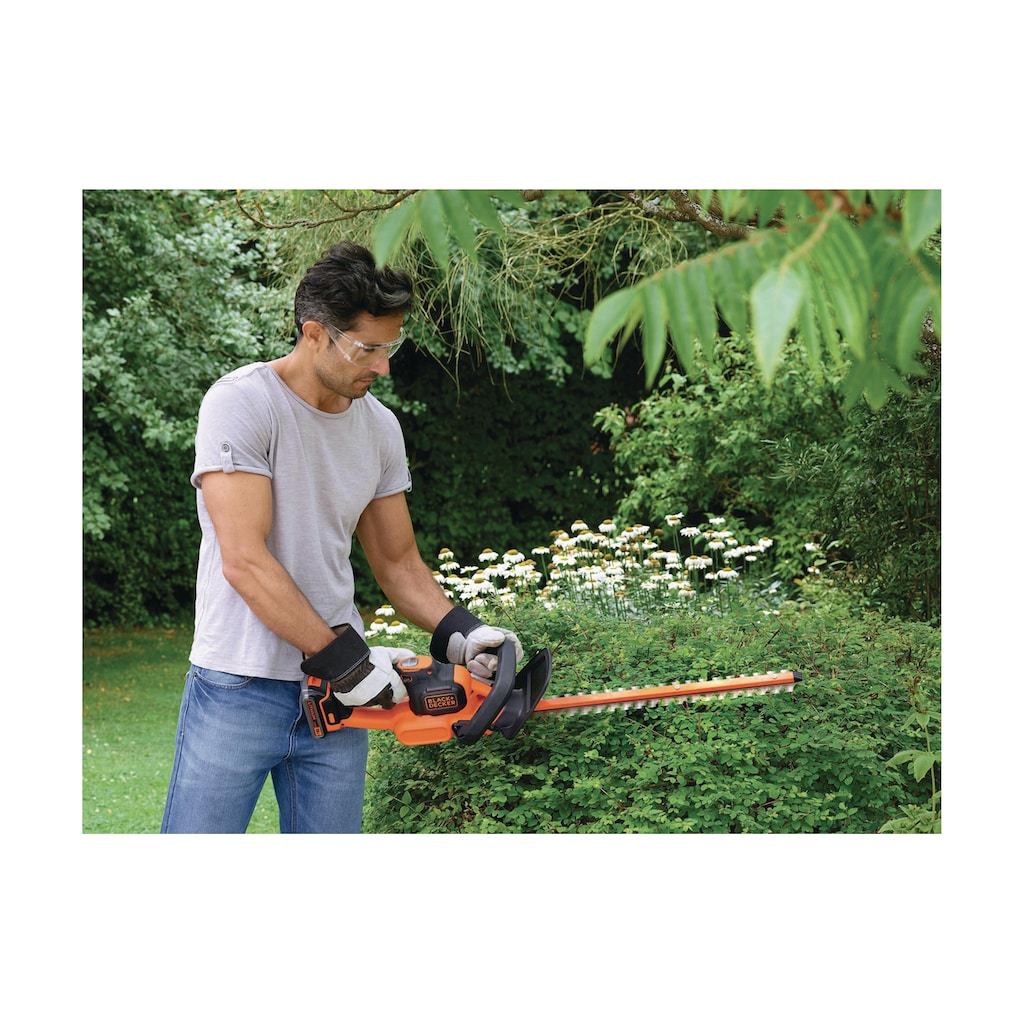 Black + Decker Akku-Heckenschere »BLACK+DECKER Akku-Heckenschere GTC18452PC«