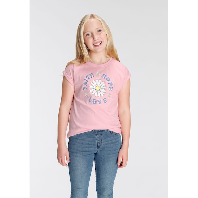 ✵ KIDSWORLD T-Shirt bestellen LOVE«, günstig | Jelmoli-Versand legerer HOPE weiter »FAITH Form in