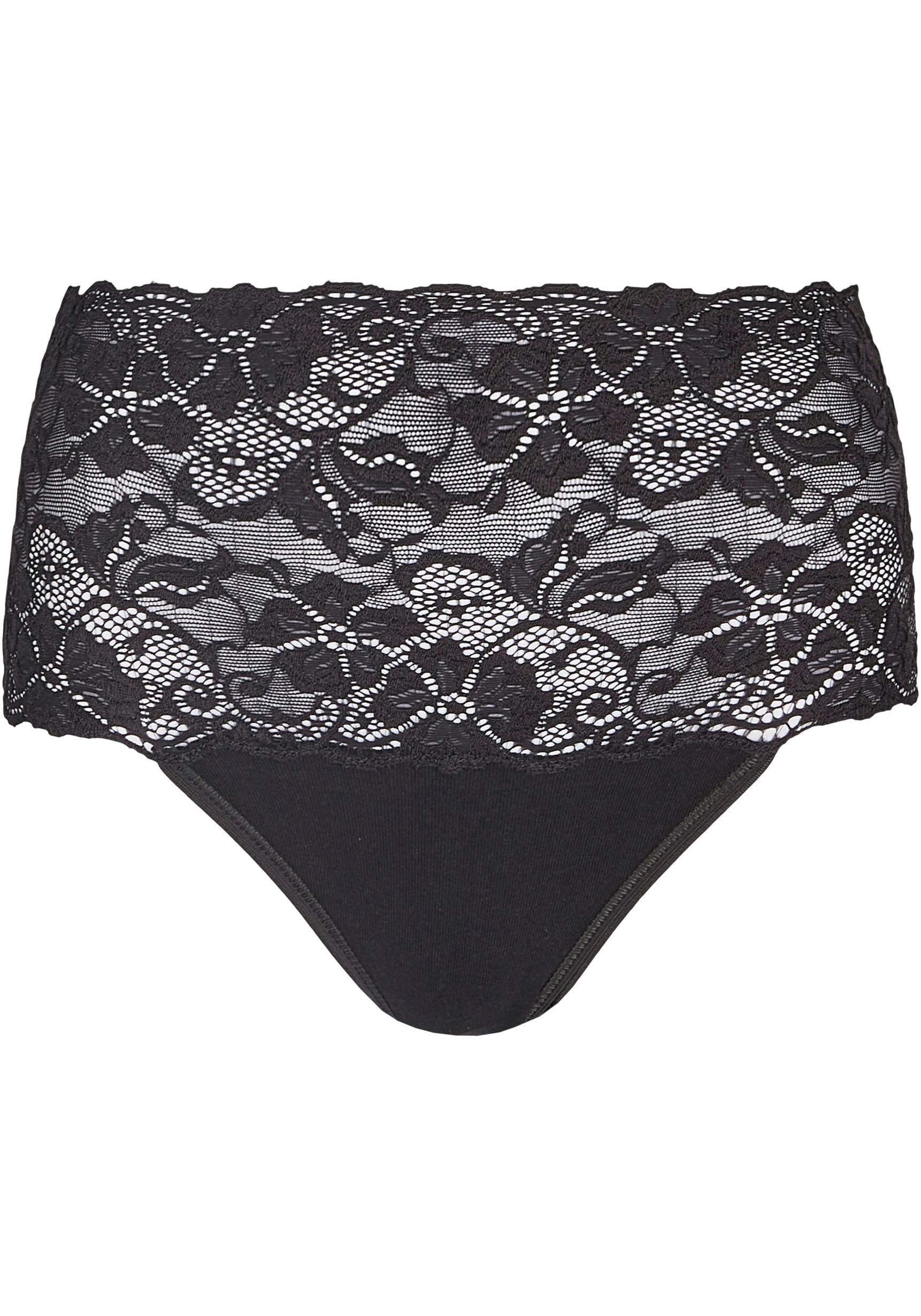 Nina Von C. Taillenslip »"Fine Cotton"«, (2er Pack), eng, elastisch, bequem, feminin, atmungsaktiv, breiter Bund mit Spitze