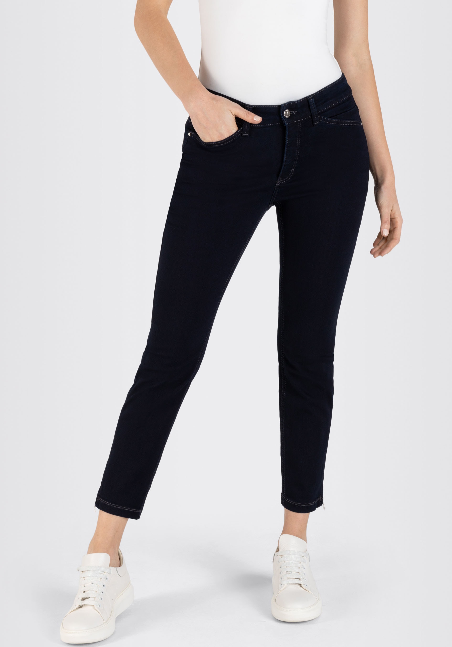 MAC 7/8-Jeans »Dream Chic«, verkürzte Form mit Reissverschluss