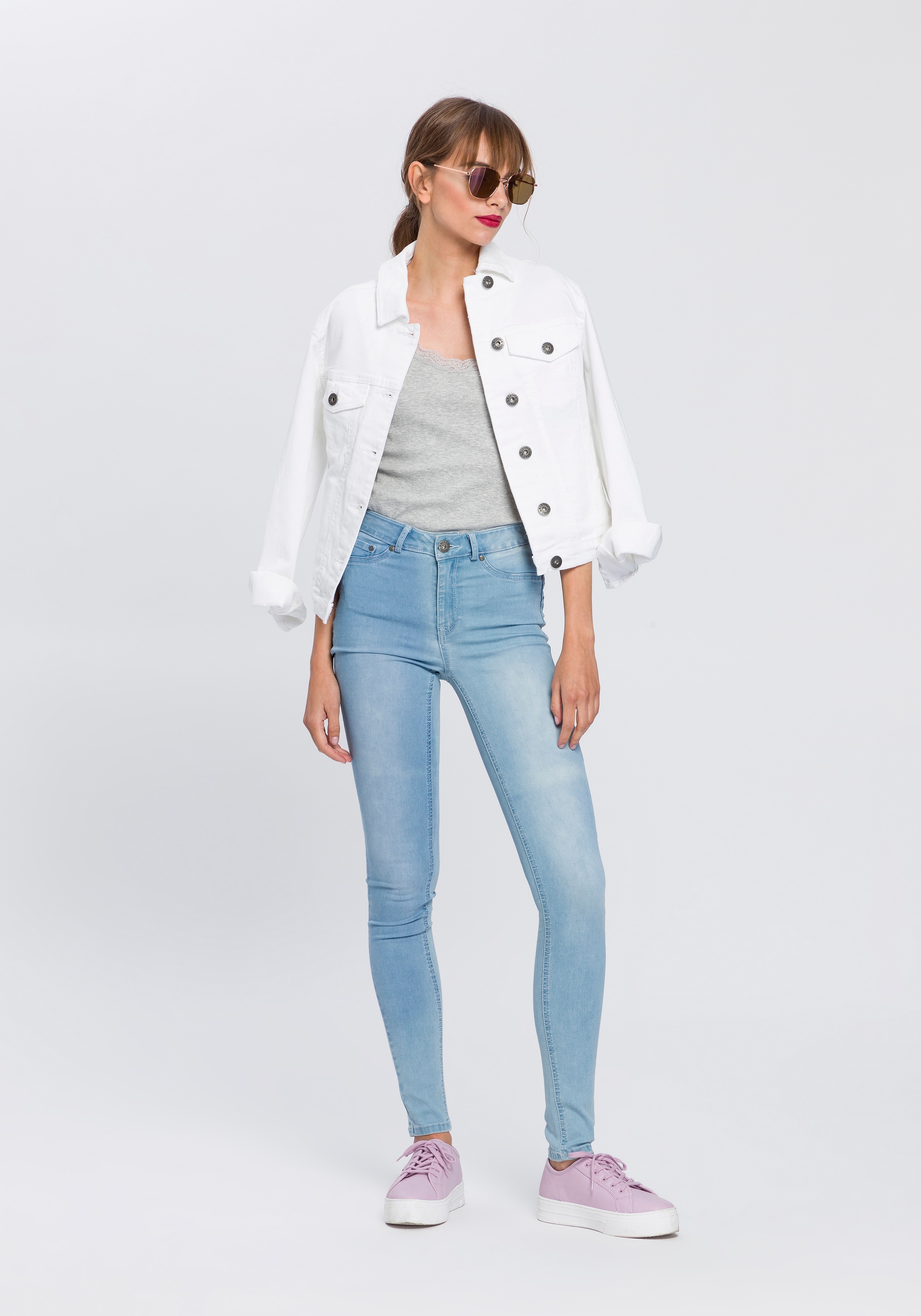 Arizona Skinny-fit-Jeans »Ultra Stretch«, skinny-fit, betonte Taille, shaping-Effekt, high Waist