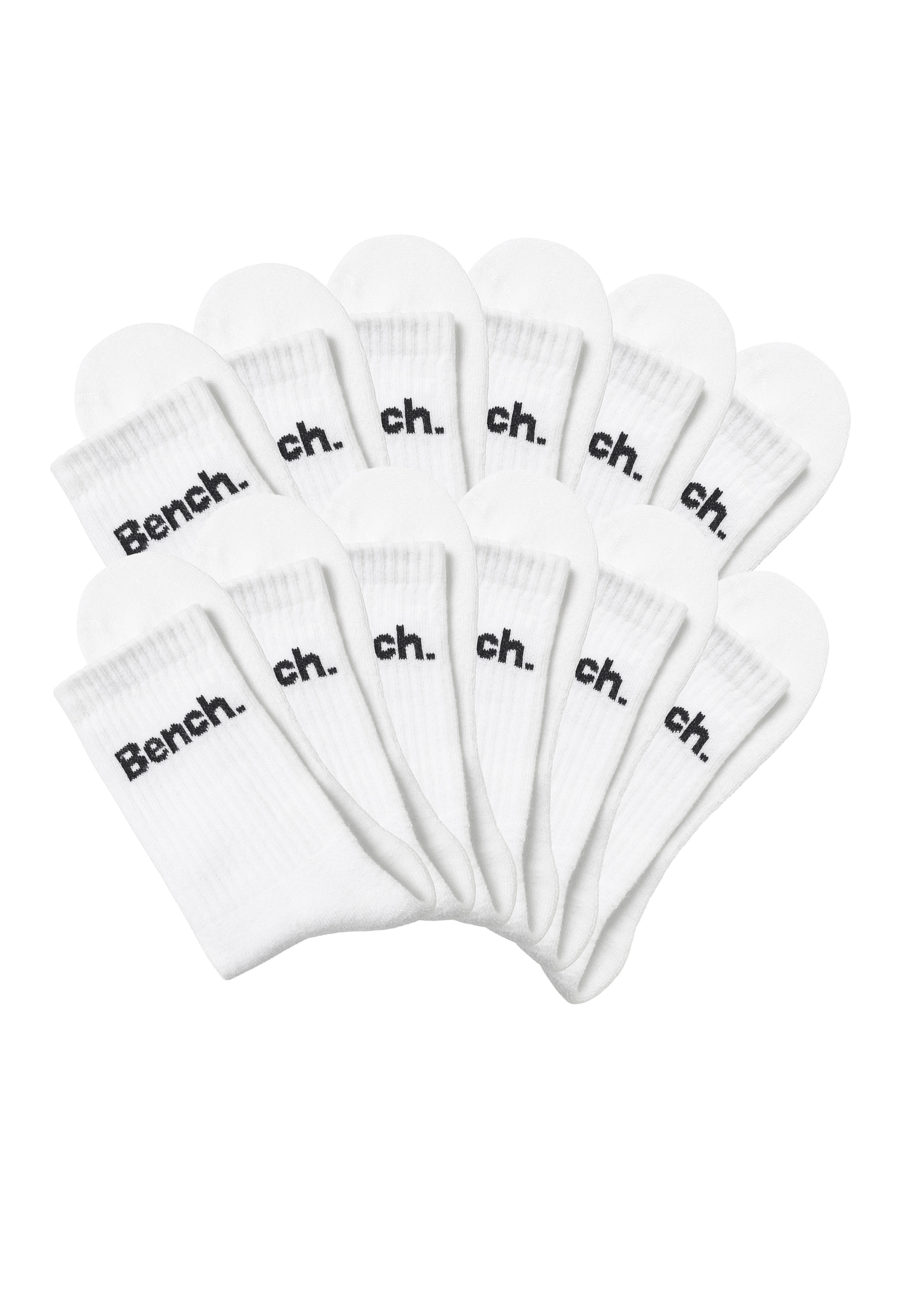 Bench. Tennissocken, (Packung, 12 Paar), mit Fuss Polsterung
