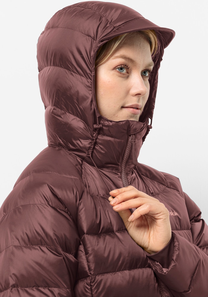 Jack Wolfskin Daunenjacke »NEBELHORN DOWN HOODY W«, mit Kapuze