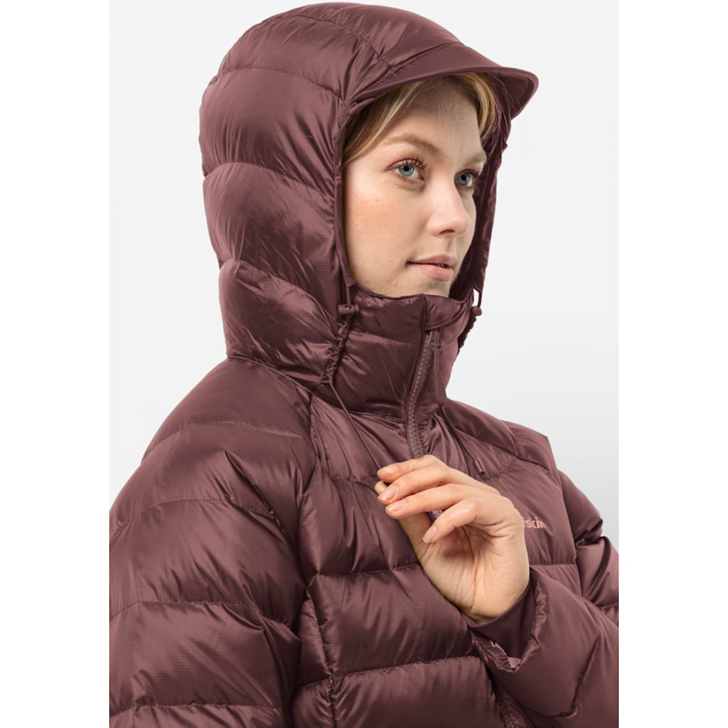 Jack Wolfskin Daunenjacke »NEBELHORN DOWN HOODY W«, mit Kapuze