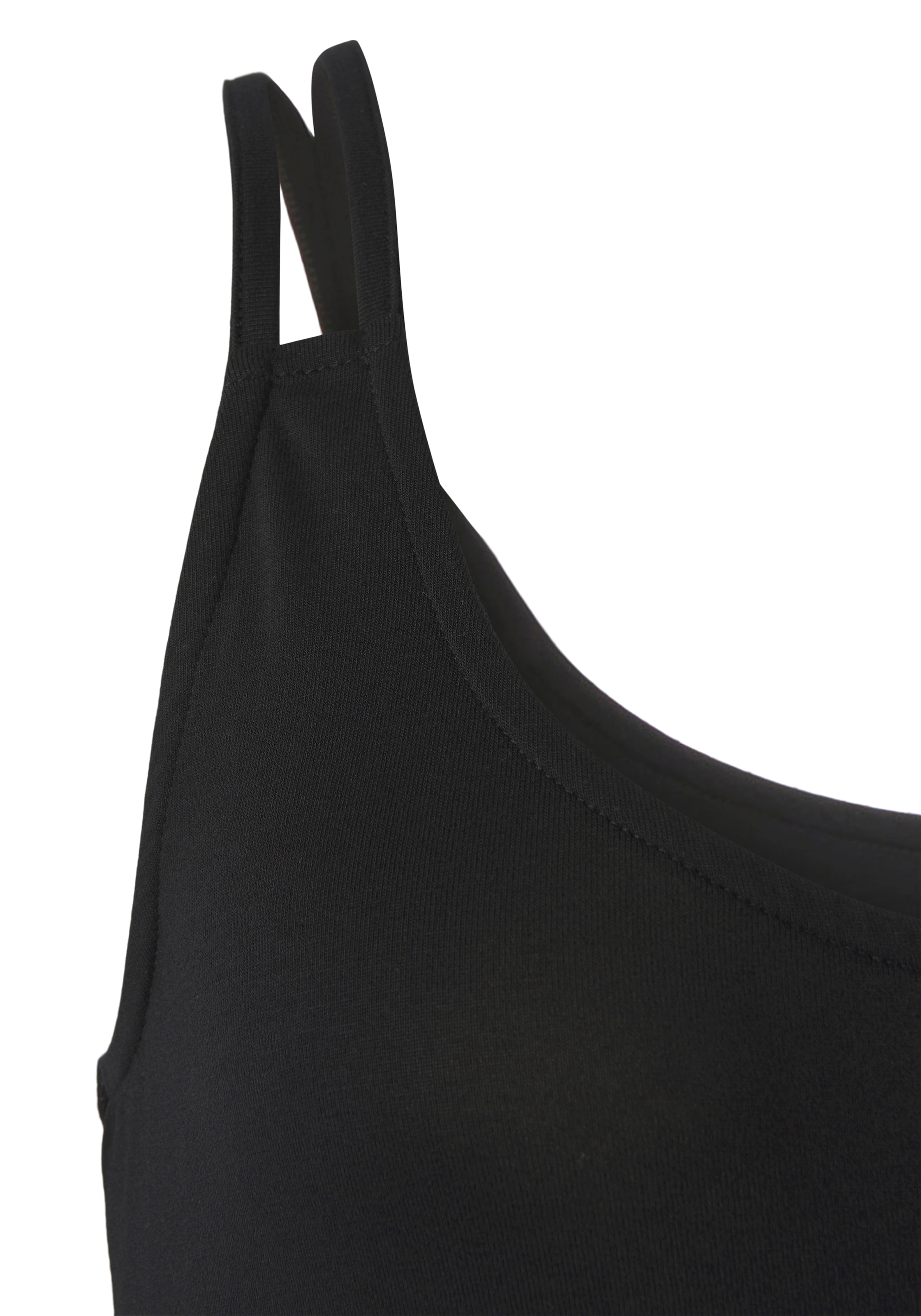 LASCANA Maxikleid, mit hohem Seitenschlitz, Sommerkleid, Strandkleid, Basic