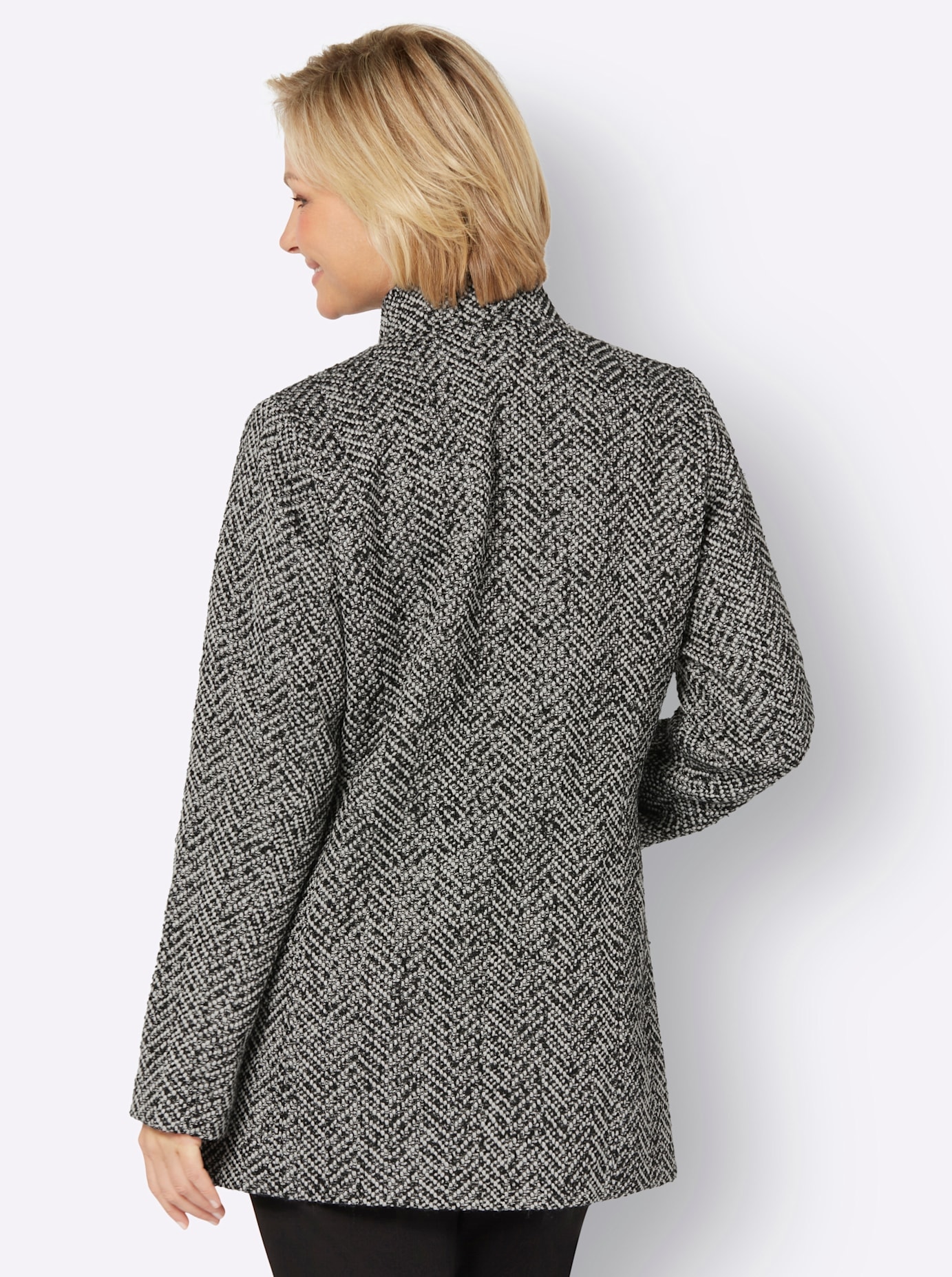 Classic Basics Bouclèjacke, ohne Kapuze