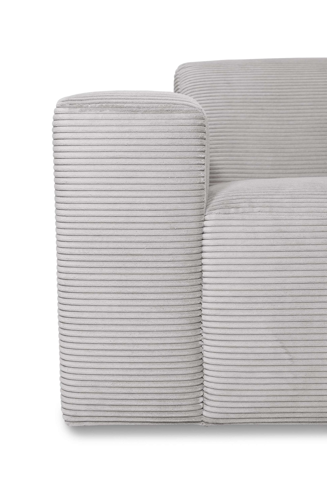 INOSIGN Ecksofa »Koa,228cm, L-Form, Modulsofa, Webstoff, Cord, Struktur«, Designsofa, Set, Hocker inklusive, weicher Lounge-Sitzkomfort
