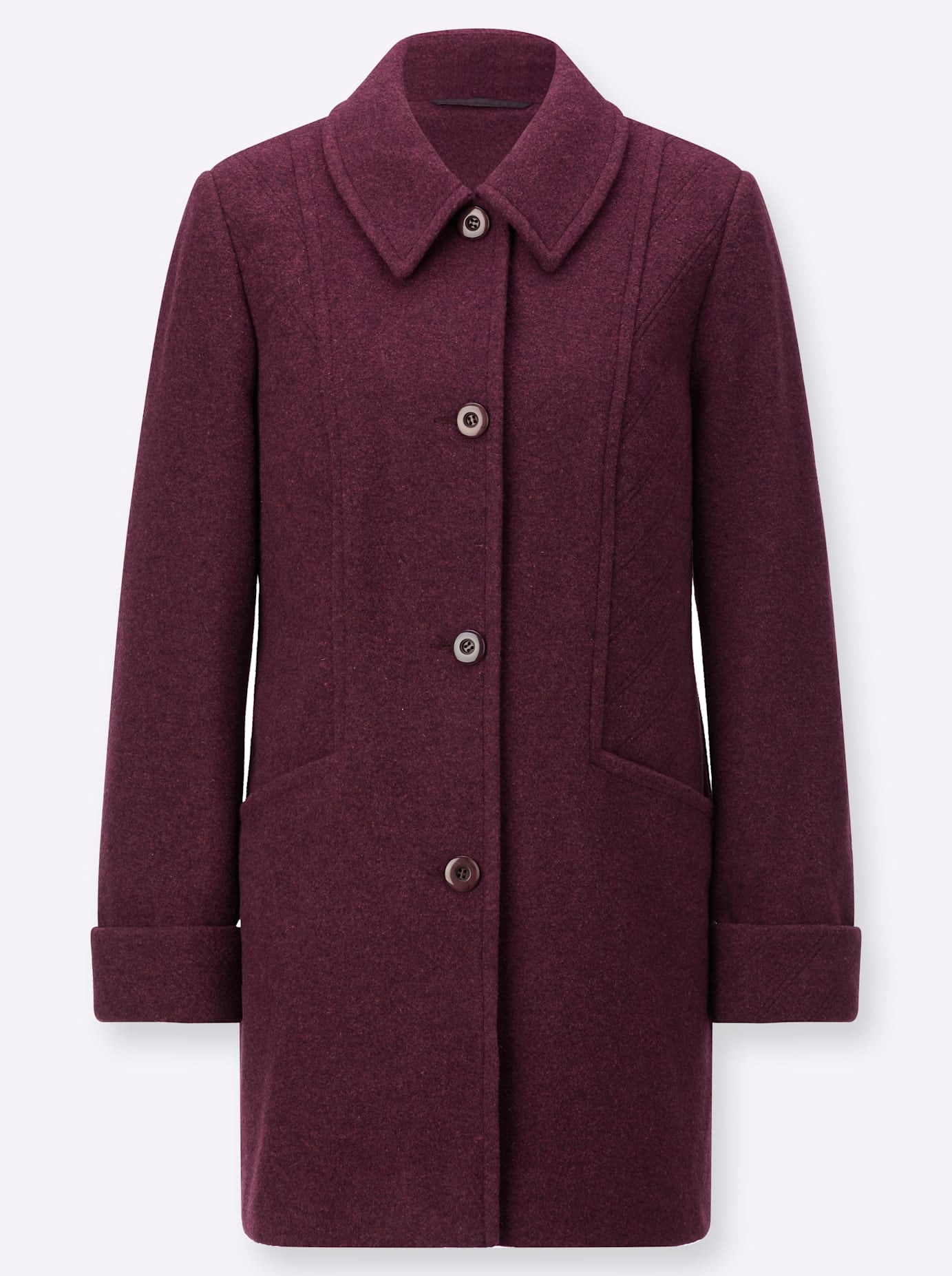 Classic Wolljacke, ohne Kapuze
