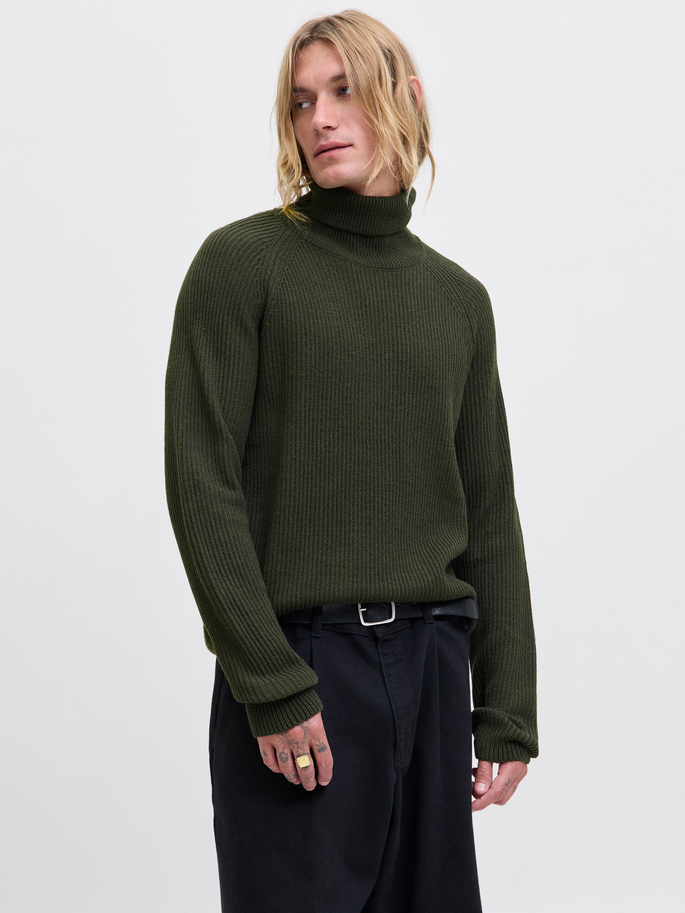 Jack & Jones Rollkragenpullover »JJPANNEL KNIT ROLL NECK AW25«