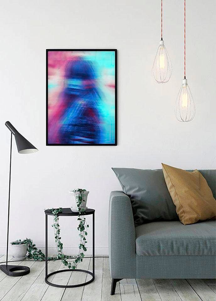 ❤ Komar Poster »Neon Girl«, Jelmoli-Online im Shop Porträts, St.), Schlafzimmer, Kinderzimmer, (1 kaufen Wohnzimmer