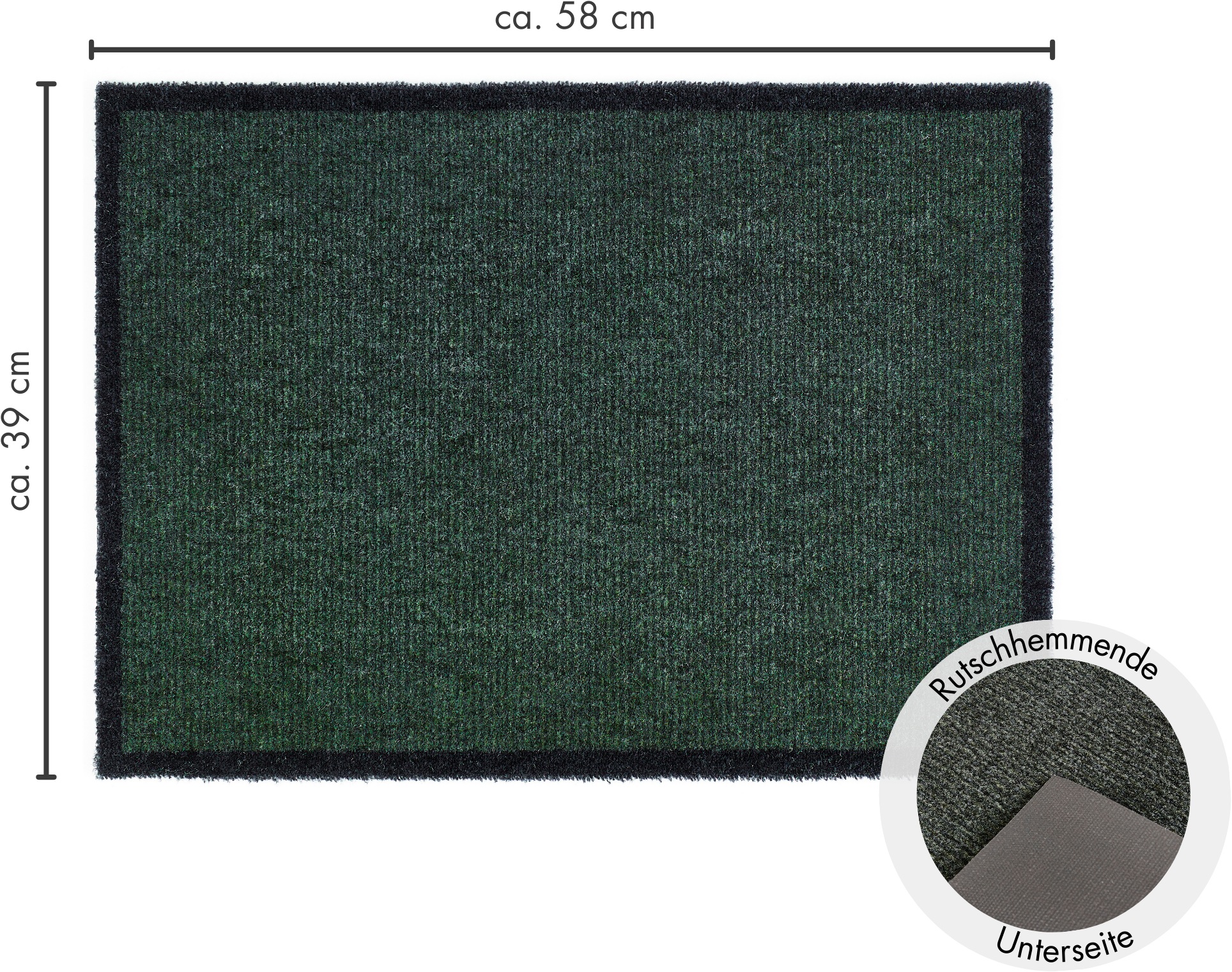 Barbara Becker Fussmatte »Gentle Schmutzfangmatte & Läufer, Made in Belgium«, rechteckig, 7 mm Höhe, Schmutzfangteppich, Schmutzmatte, dezentes Streifen Design, waschbar