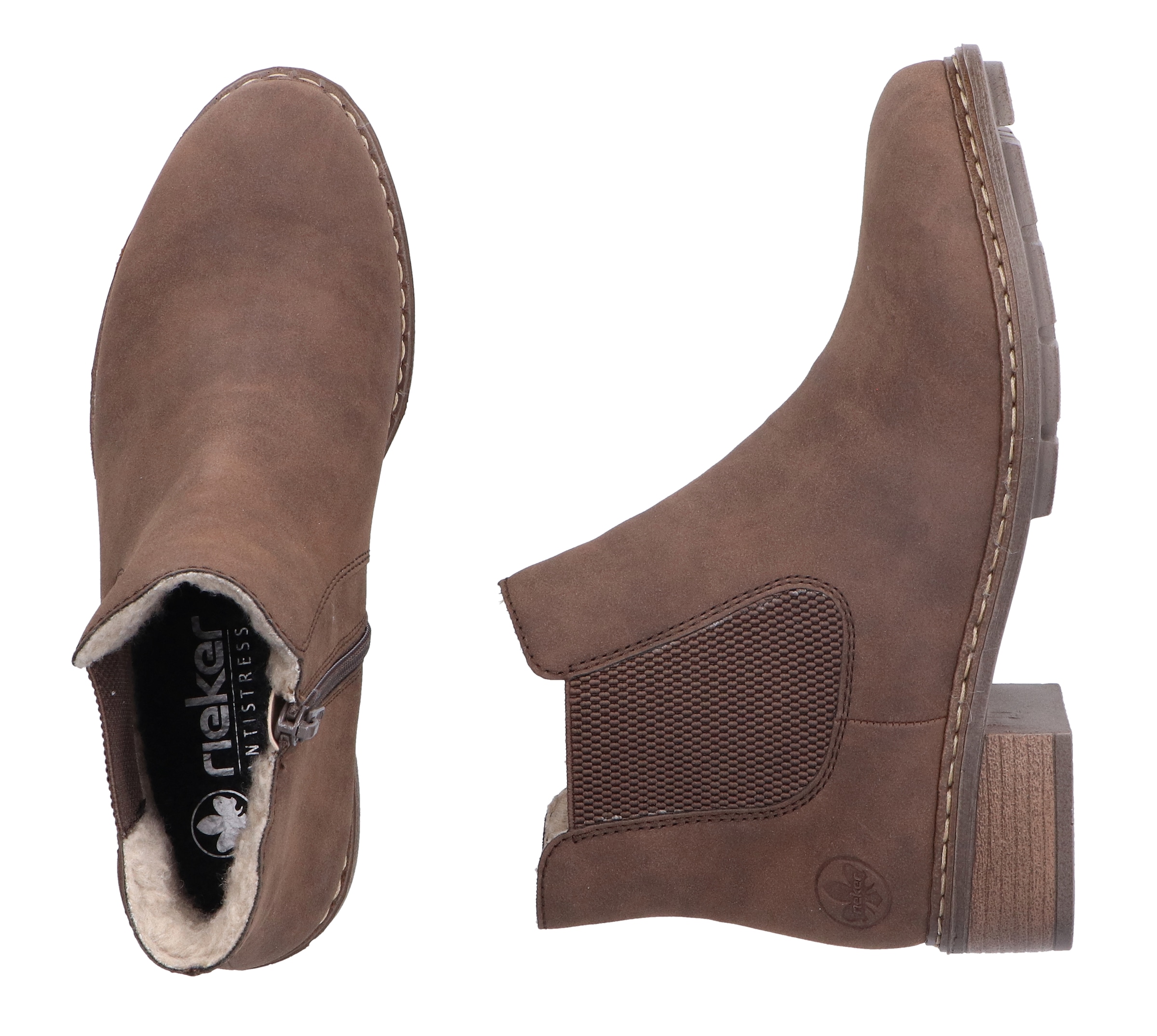 Rieker Winterstiefelette, Chelseaboots, Winterboots mit praktischem Innenreissverschluss