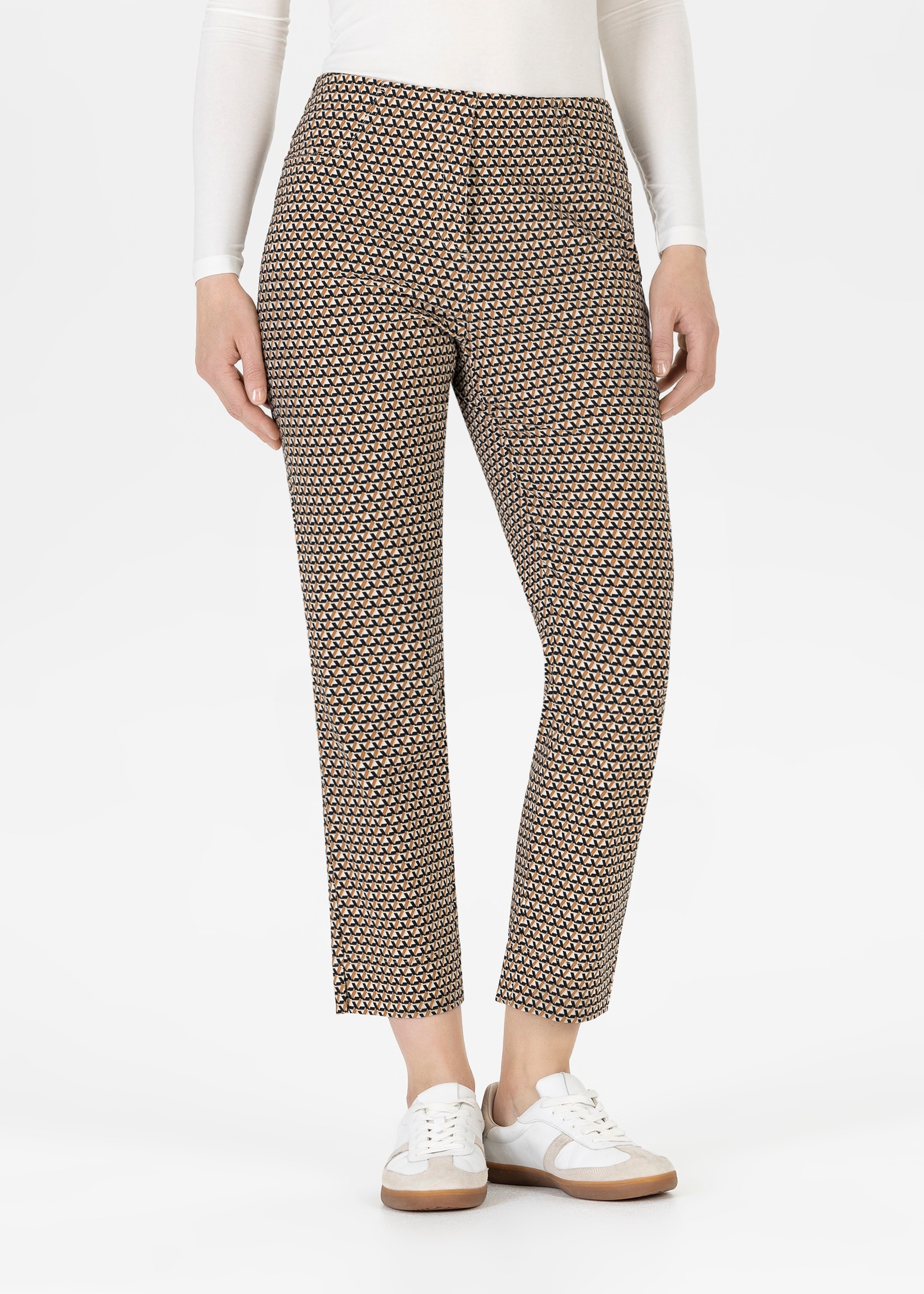 Stehmann 3/4-Hose, mit Minial-Muster