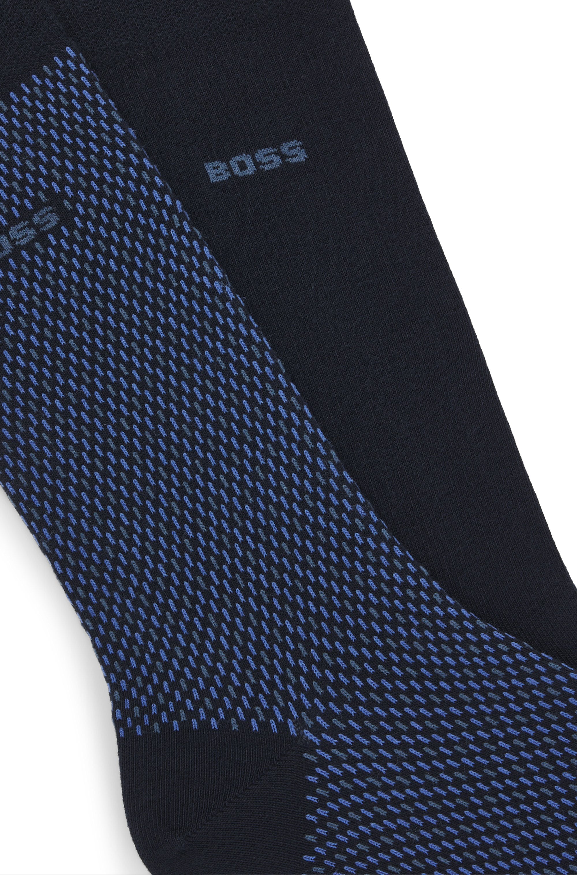 BOSS Socken »2P RS Minipattern CC«, (Packung, 2er Pack), mit BOSS Schriftzug