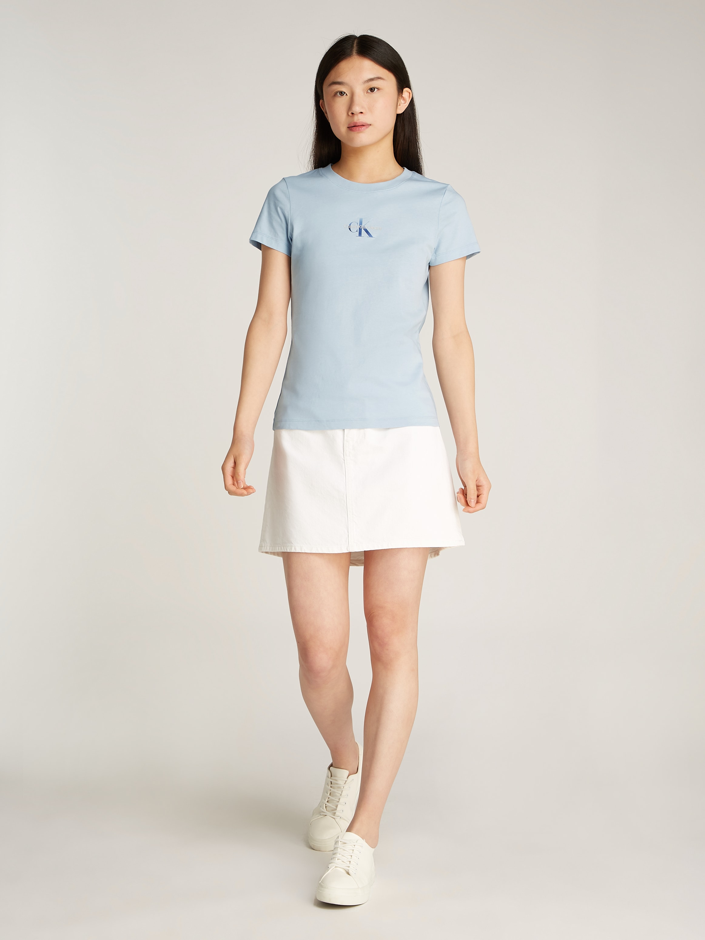 Calvin Klein Jeans T-Shirt »GRADIENT MONOLOGO SLIM TEE«, mit Logodruck