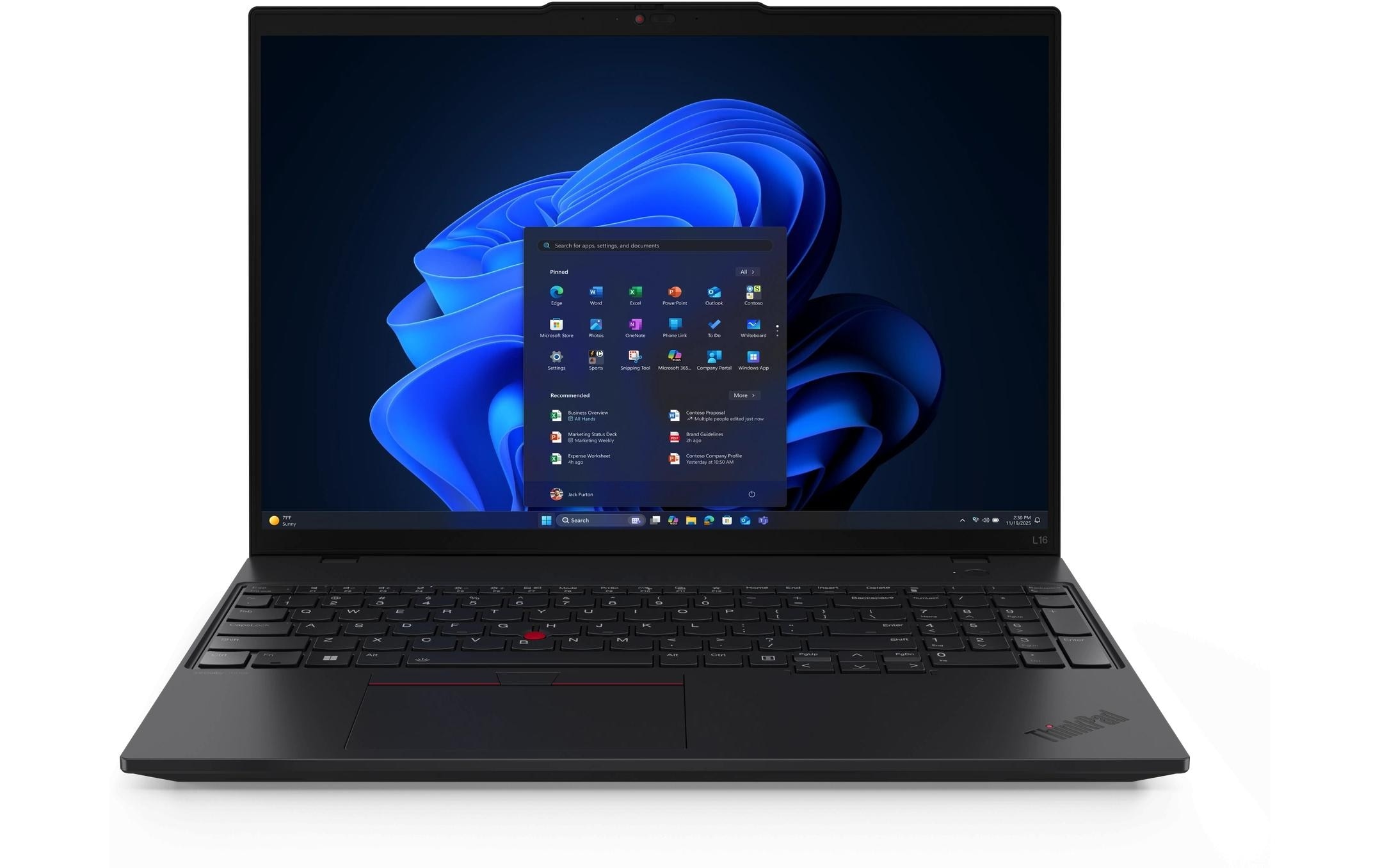 Lenovo Notebook »ThinkPad L16 G2 (Intel)«, / 16 Zoll, Intel, Core Ultra 7, Intel Graphics