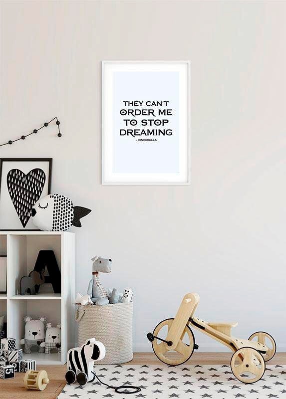 ✵ Komar Poster »Cinderella Quote«, Disney, (1 St.), Kinderzimmer,  Schlafzimmer, Wohnzimmer günstig kaufen | Jelmoli-Versand