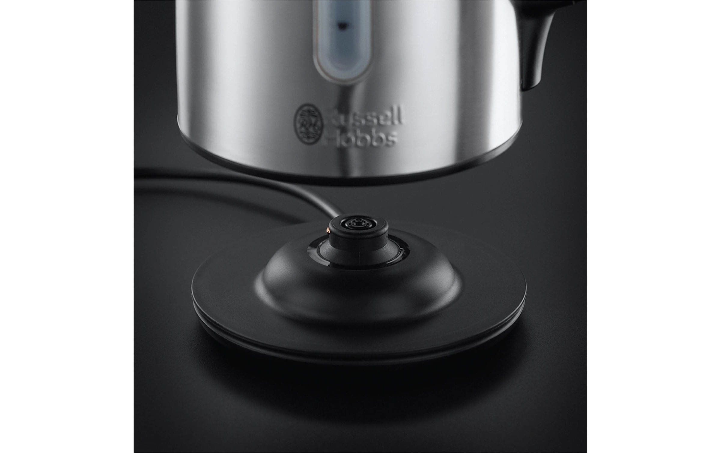 RUSSELL HOBBS Wasserkocher »Buckingham 45474 l, Schwarz/Silber«, 1,7 l, 2400 W