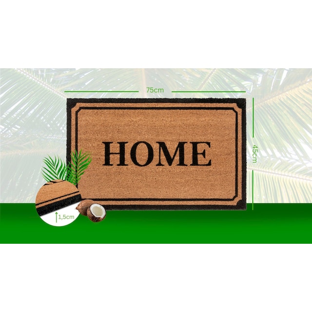 ❤ HANSE Home Fussmatte »Mix Mats Kokos Home Border«, rechteckig, Kokos,  Schmutzfangmatte, Outdoor, Rutschfest, Innen, Kokosmatte, Flur kaufen im  Jelmoli-Online Shop | Fußmatten