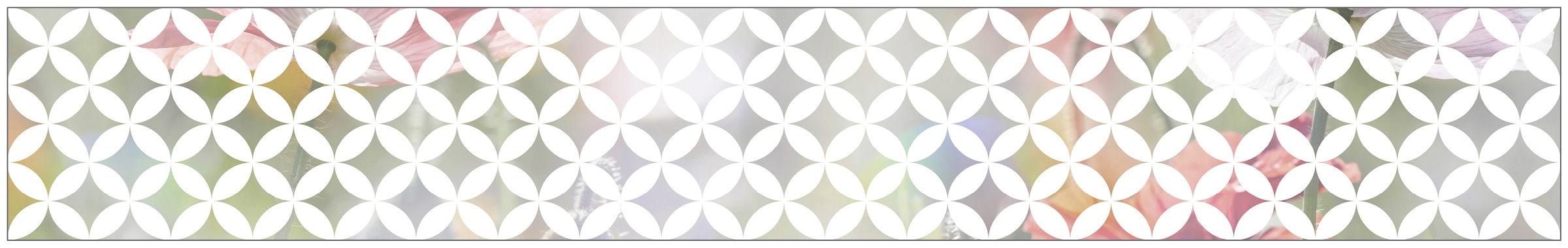 MySpotti Fensterfolie »Look Chadi white«, halbtransparent, glattstatisch haftend, 200 x 30 cm, statisch haftend