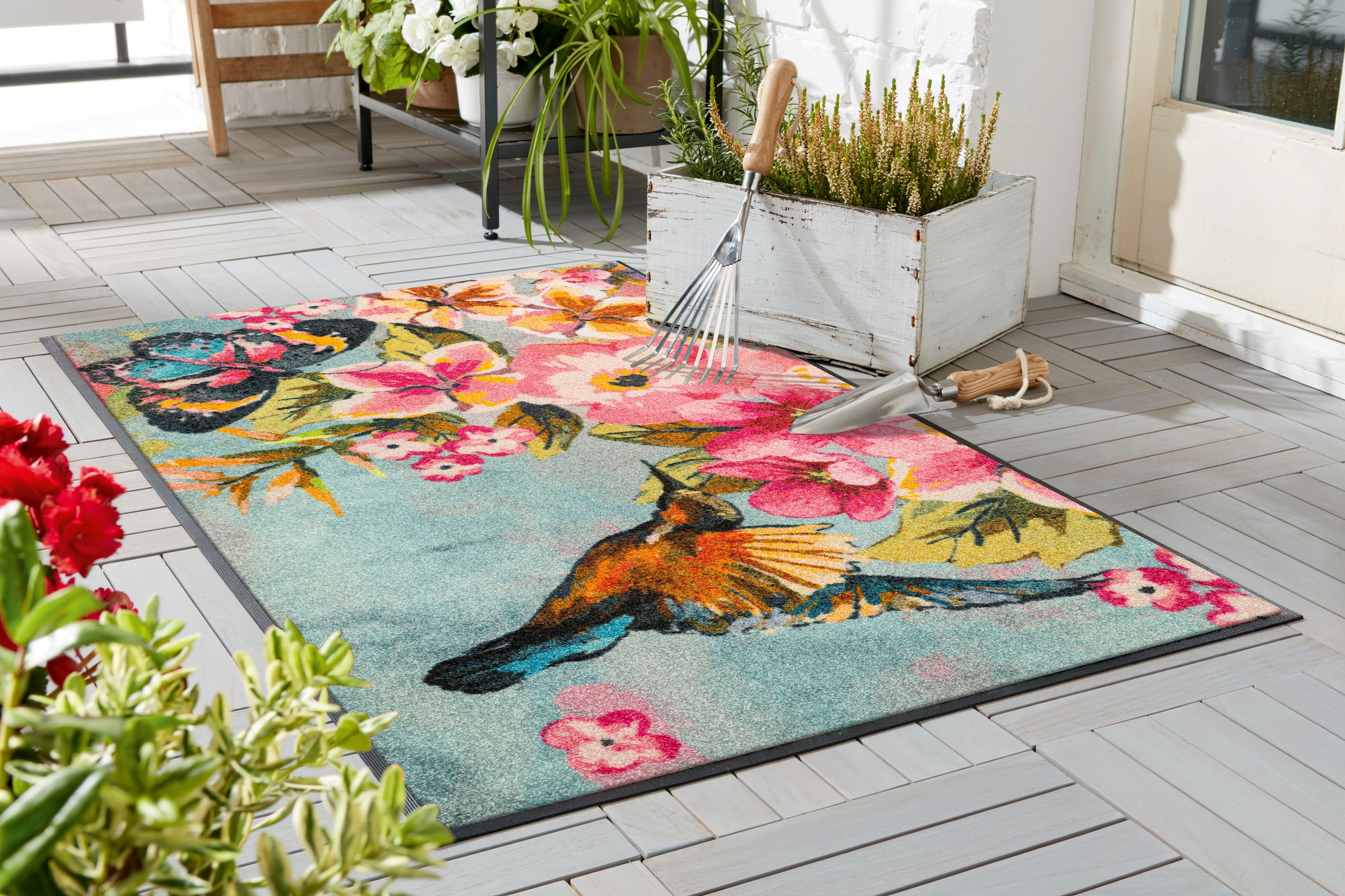 wash+dry by Kleen-Tex Teppich »Bloomibri«, rechteckig