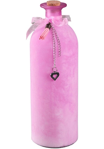 Dekovase »Deko-Flasche - rosa L«, (1 St.)