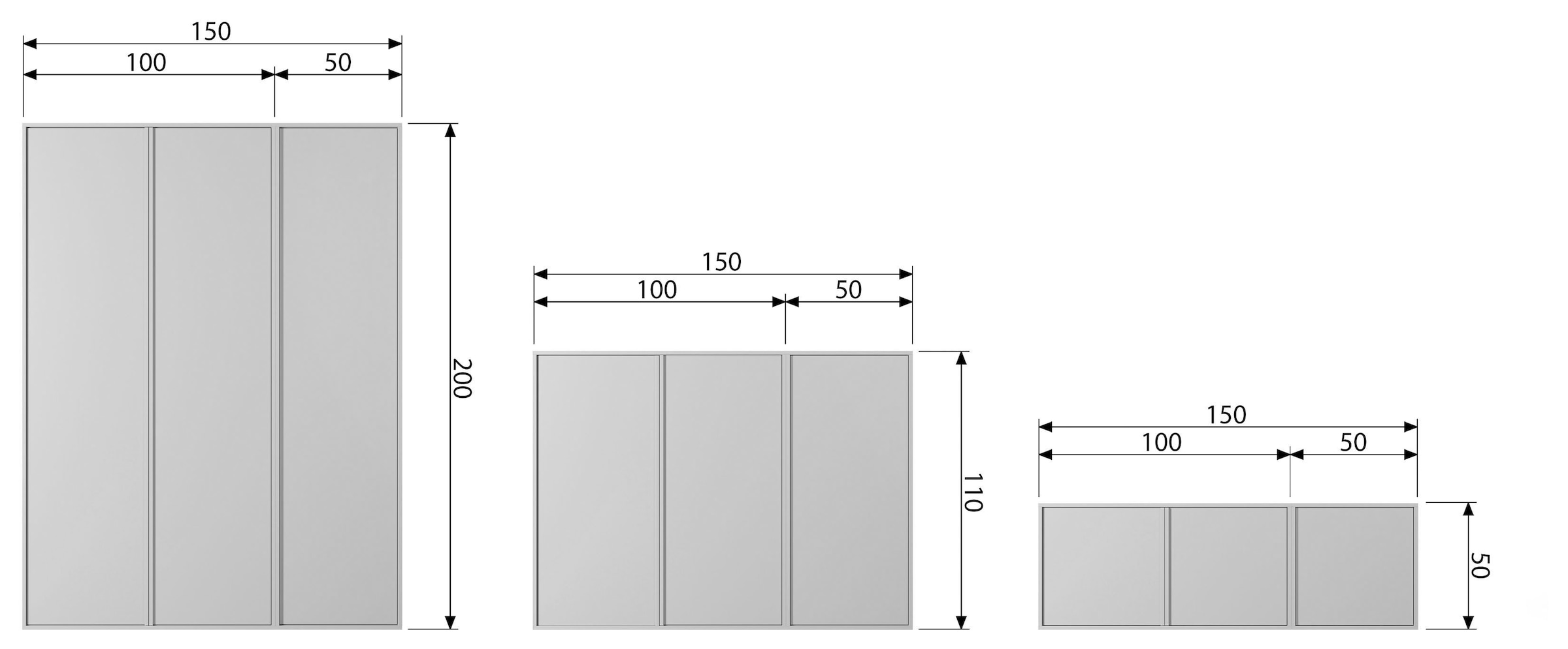 WOOOD Mehrzweckschrank »Daily Garderobenschrank«, mit Push-to-Open Funktion, Höhe 200 cm, Breite 50 oder 100 cm