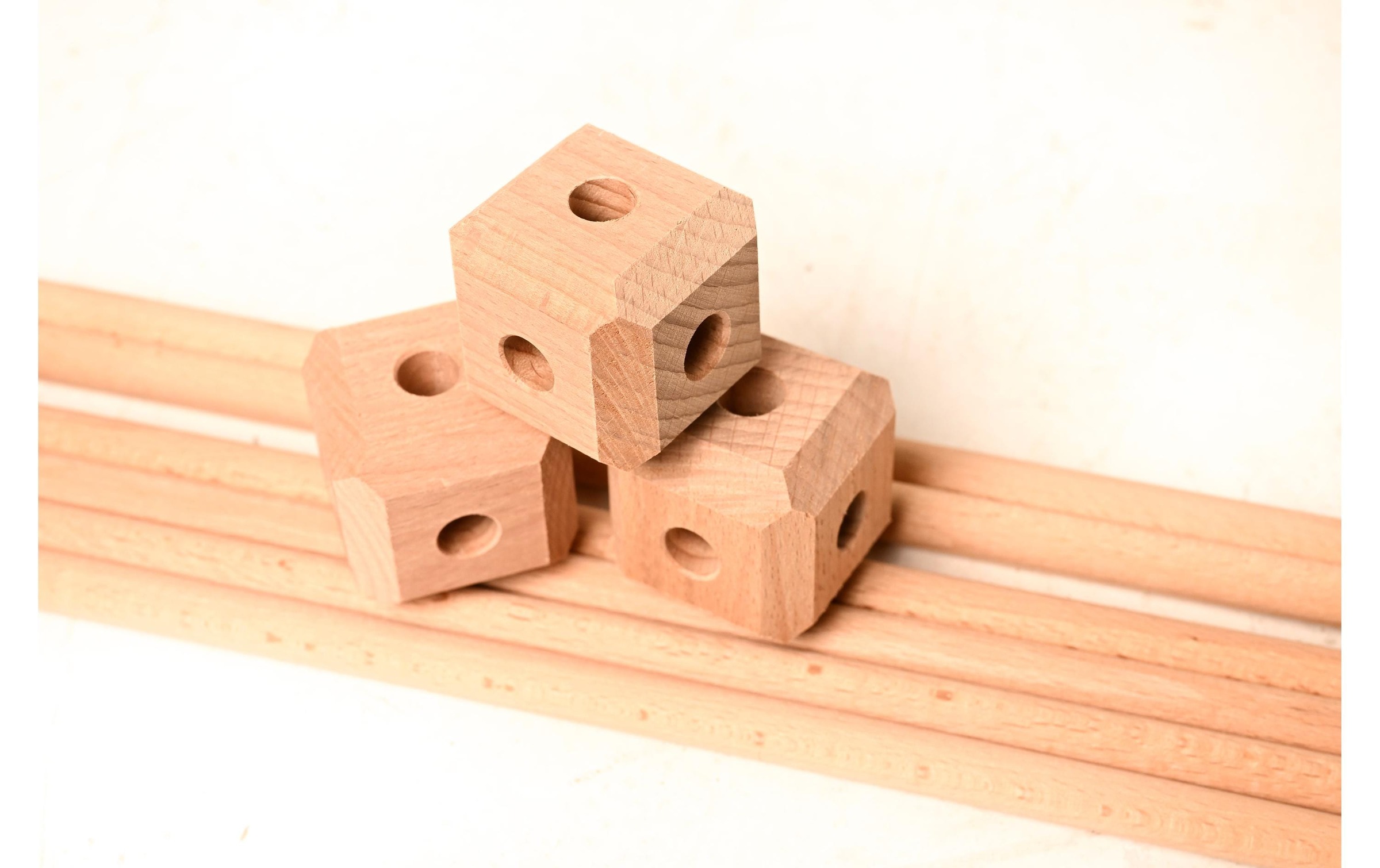 Konstruktions-Spielset »Hüttenheld gross 112 Teile«, Holzart: Buche (Schweiz)