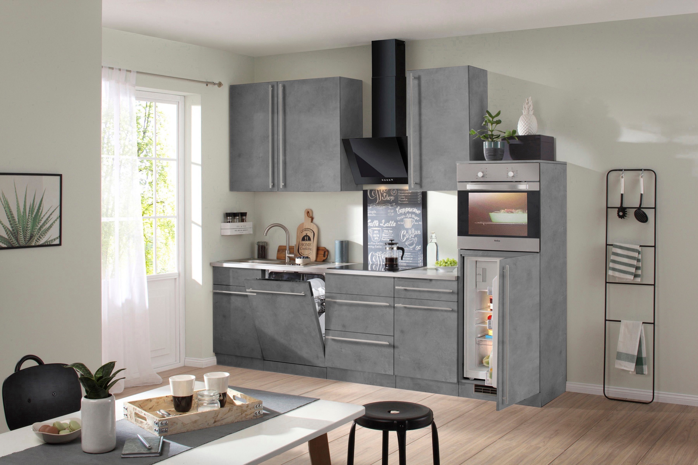 wiho Küchen Hängeschrank »Chicago«, 50 cm breit, 90 cm hoch, für viel Stauraum