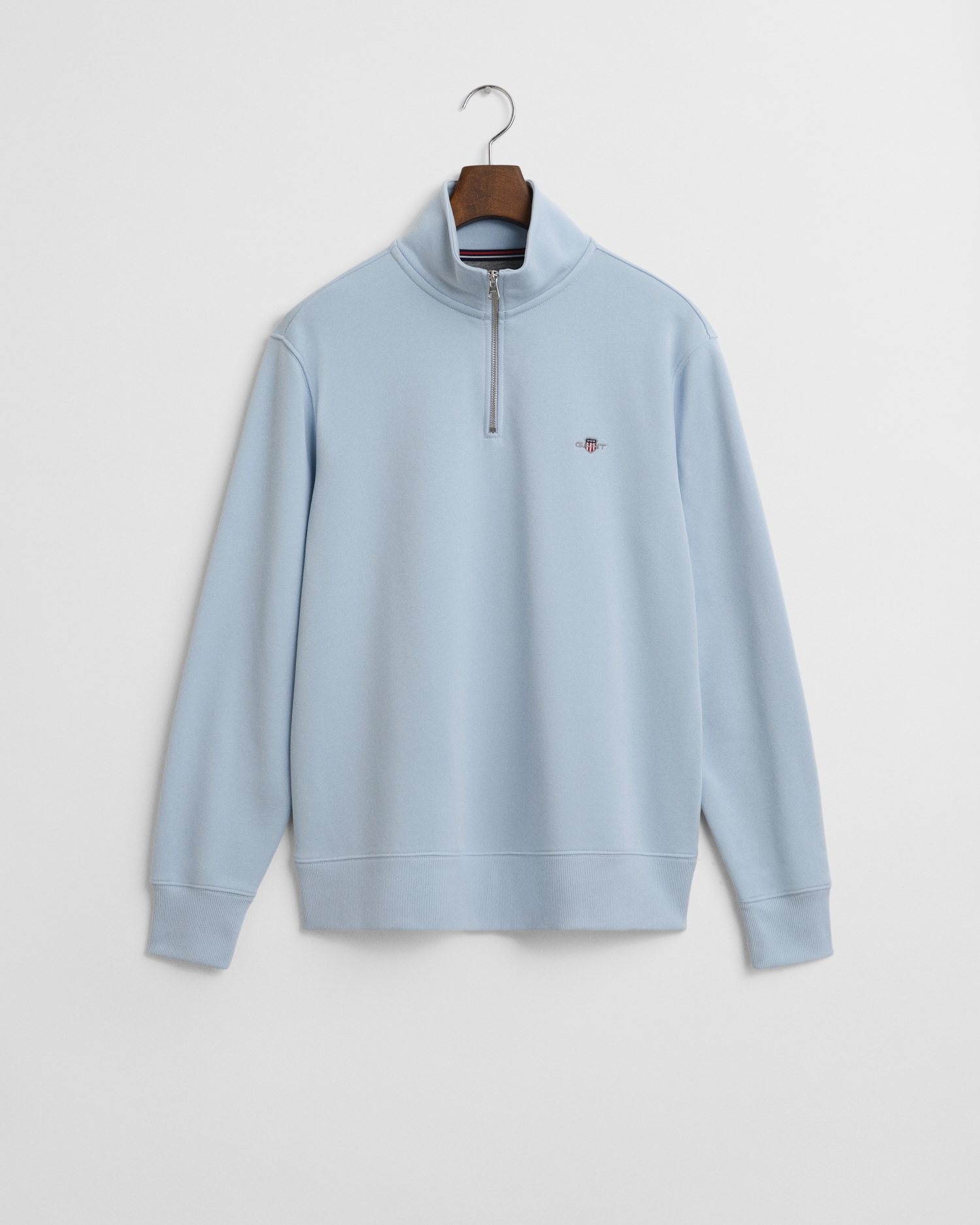 Gant Sweatshirt »REG SHIELD HALF ZIP SWEAT«, mit Logostickerei auf der Brust