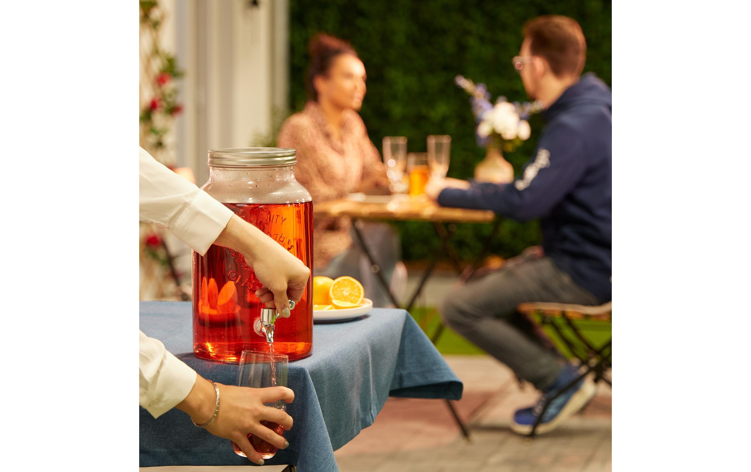 relaxdays Getränkespender »Vintage-Design 5 Liter«