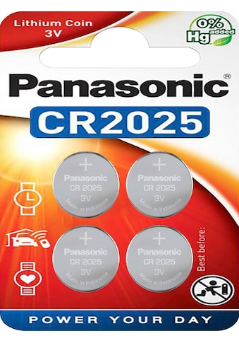 Panasonic Batterie »4er Pack Coin Lithium - CR2025«, CR2025, 3 V, (4 St.) kaufen