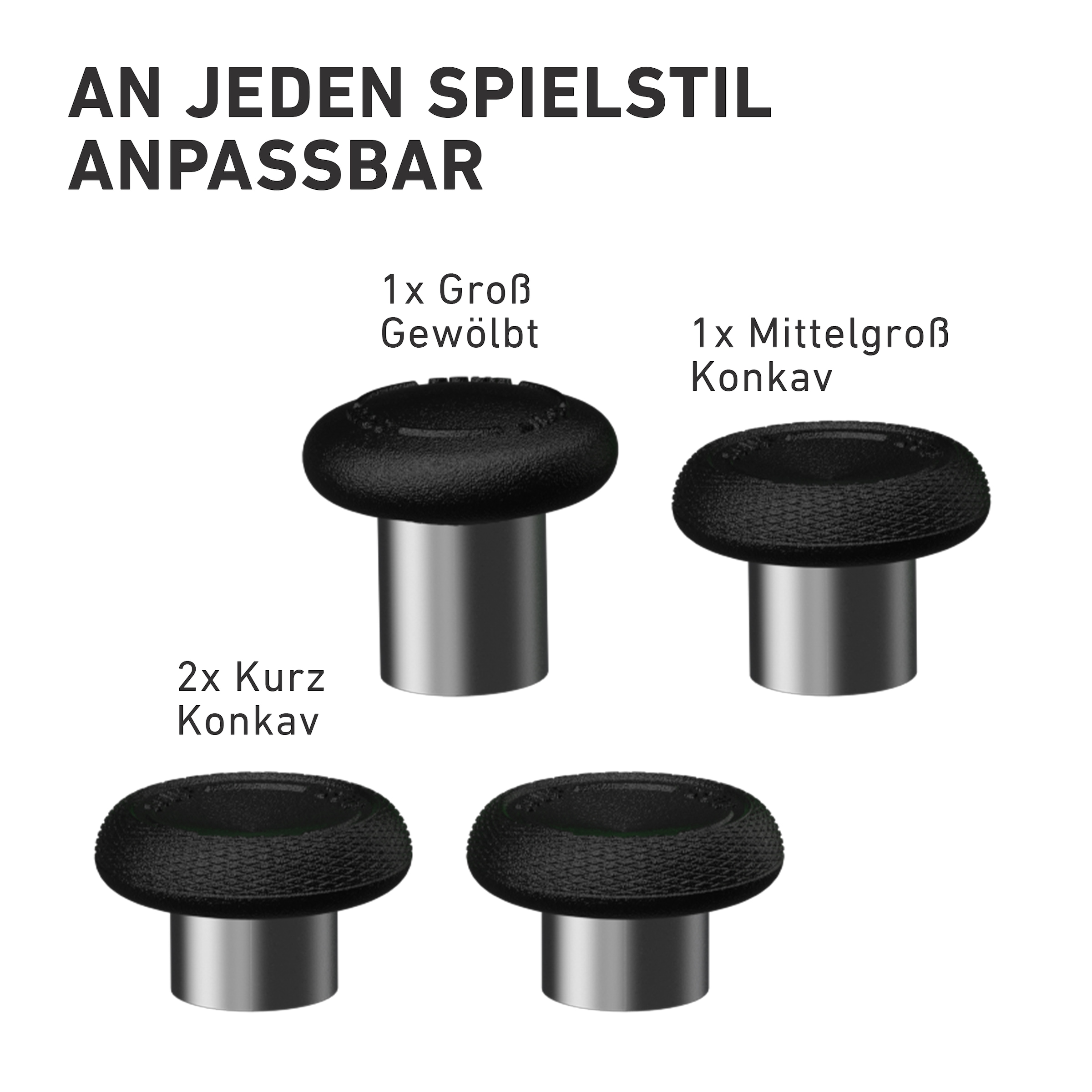 SCUF Gaming Zubehor für Xbox Contoller »Elite Series 2 Thumbstick Kit Black - NA«
